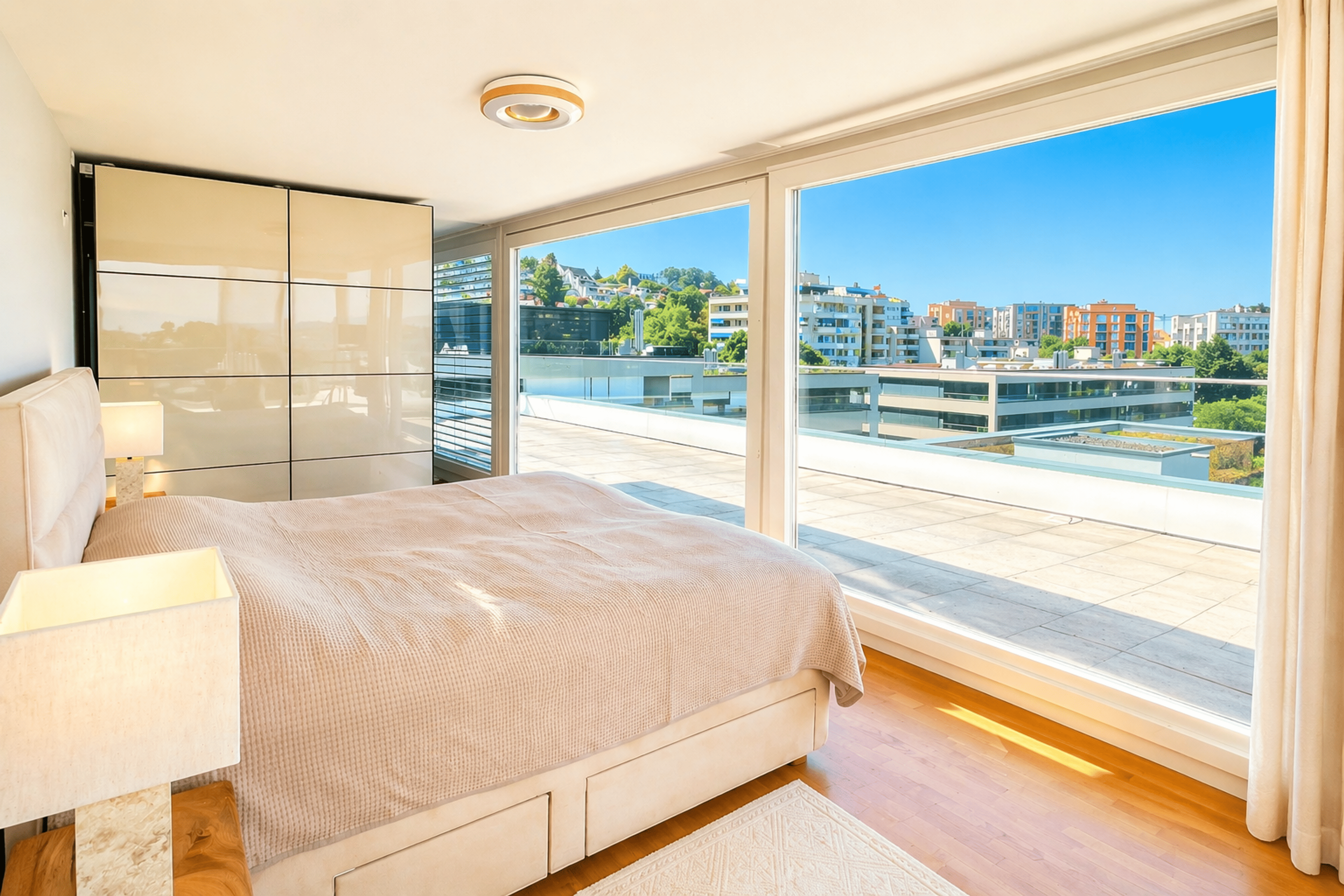 4.5-Zi.-Penthouse mit Seesicht & 150 m² Terrasse, Wädenswil - Bild 9