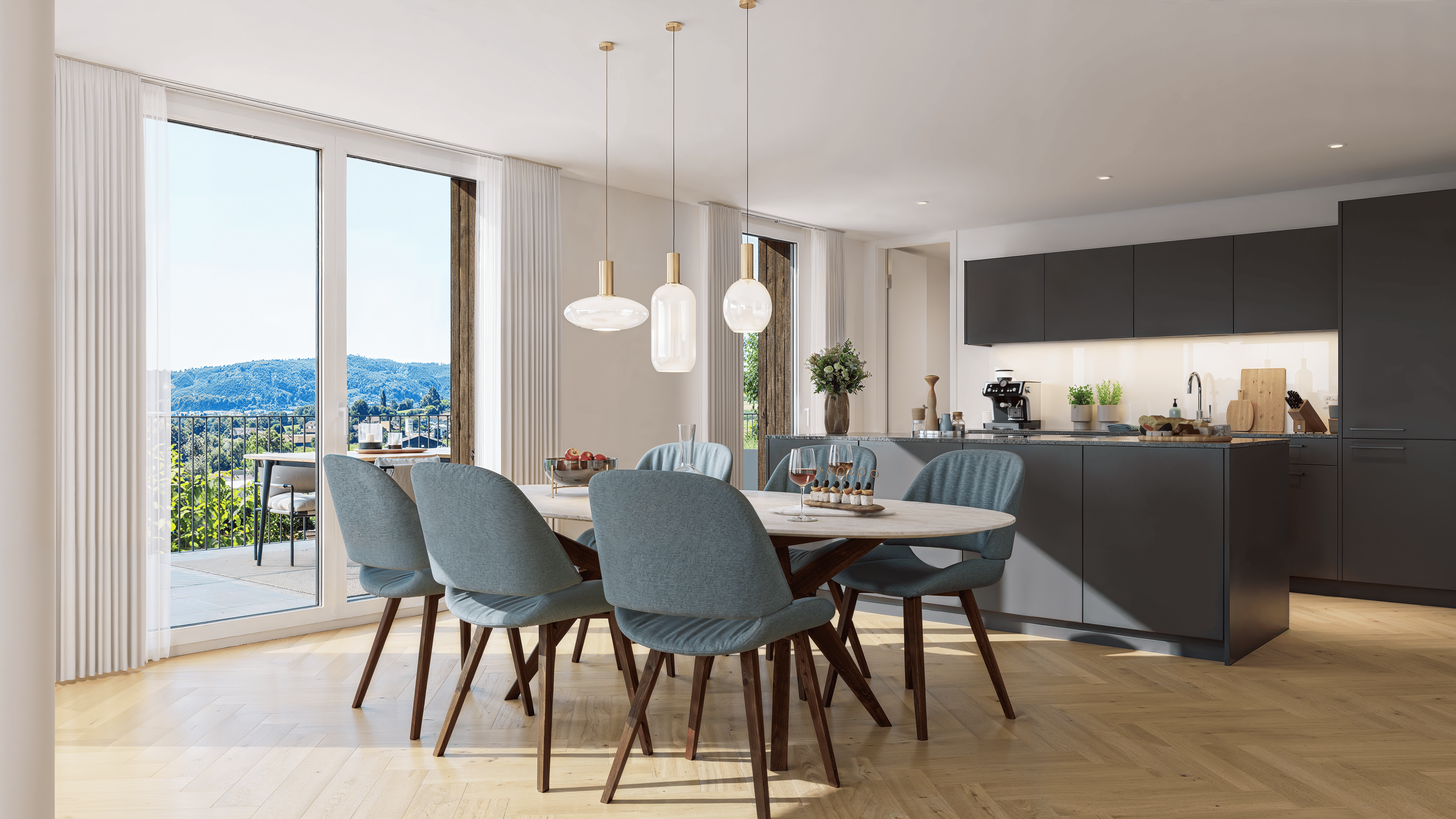 4.5-Zi.-Neubauwohnung mit Weitblick & 15 m² Balkon, Orpund - Bild 3