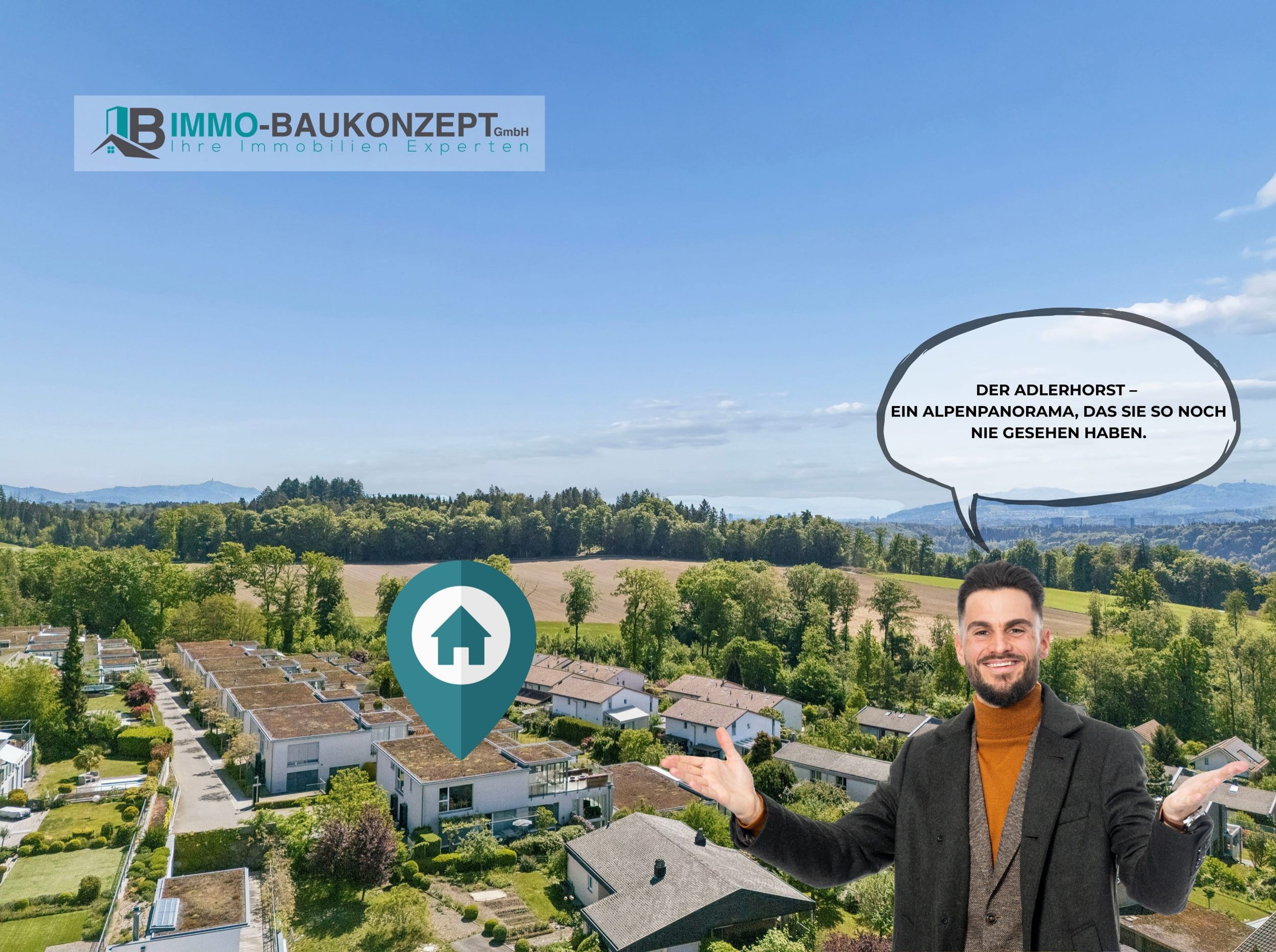 Adlerhorst - Alpenpanorama | Sonnige Südhanglage | Privilegierteste Lage der Siedlung - Bild 2