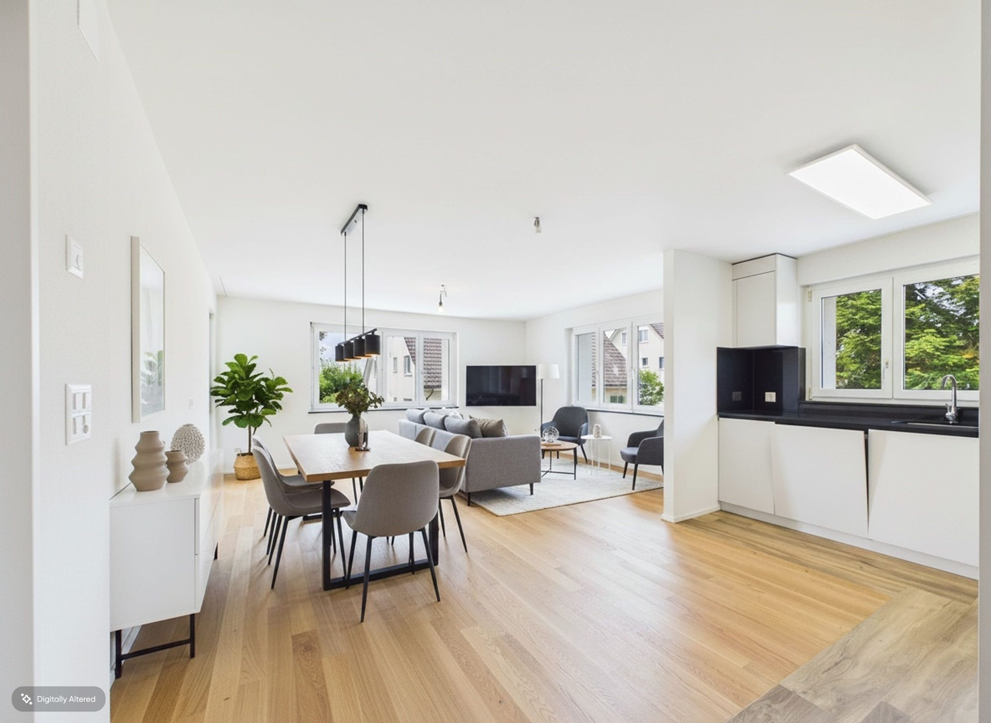 Helle 3.5-Zimmer-Wohnung mit moderner Küche in Winkel mieten - Bild 1
