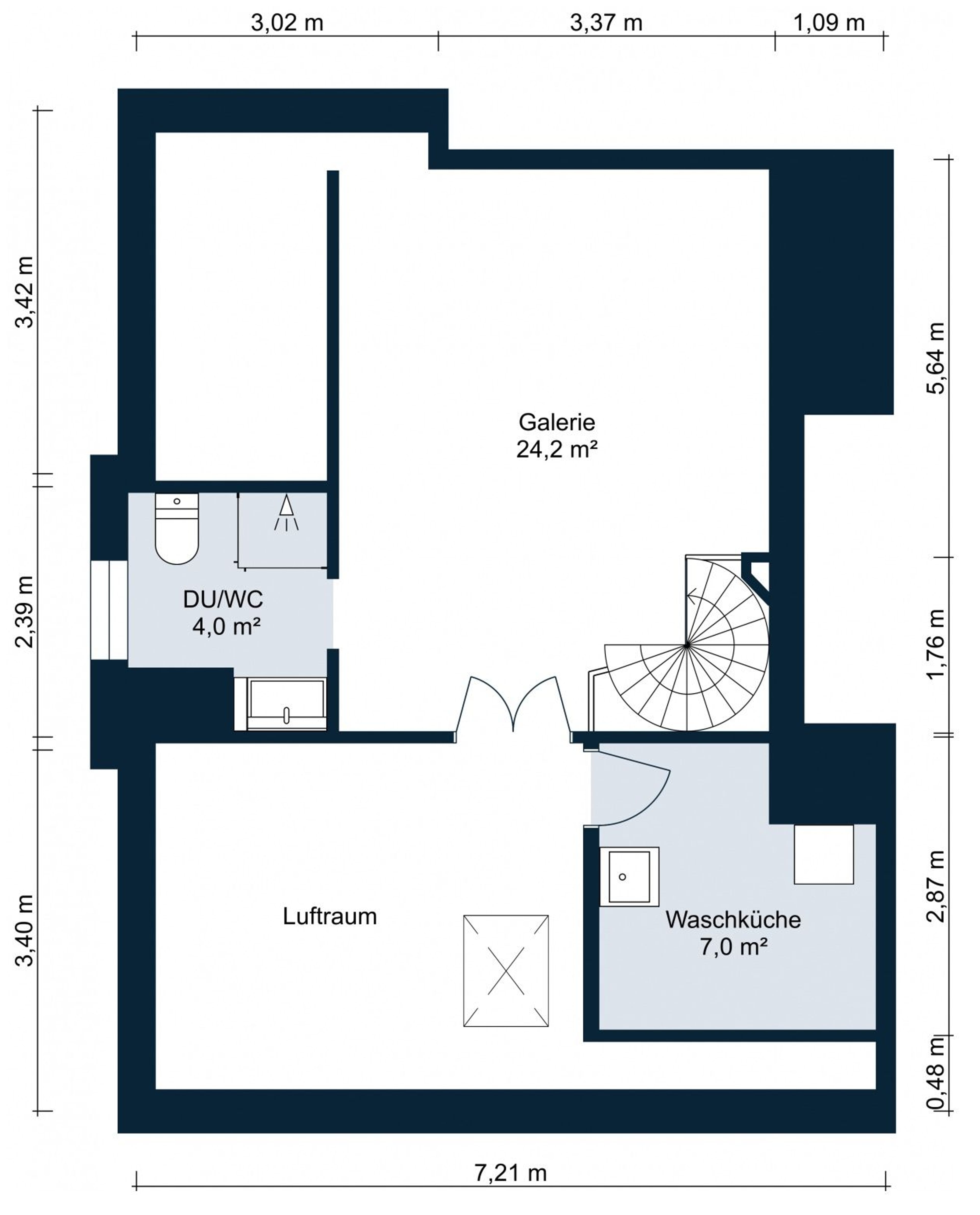 Duplexwohnung mit gemütlichem Cheminée & eigener Waschmaschine - Bild 14