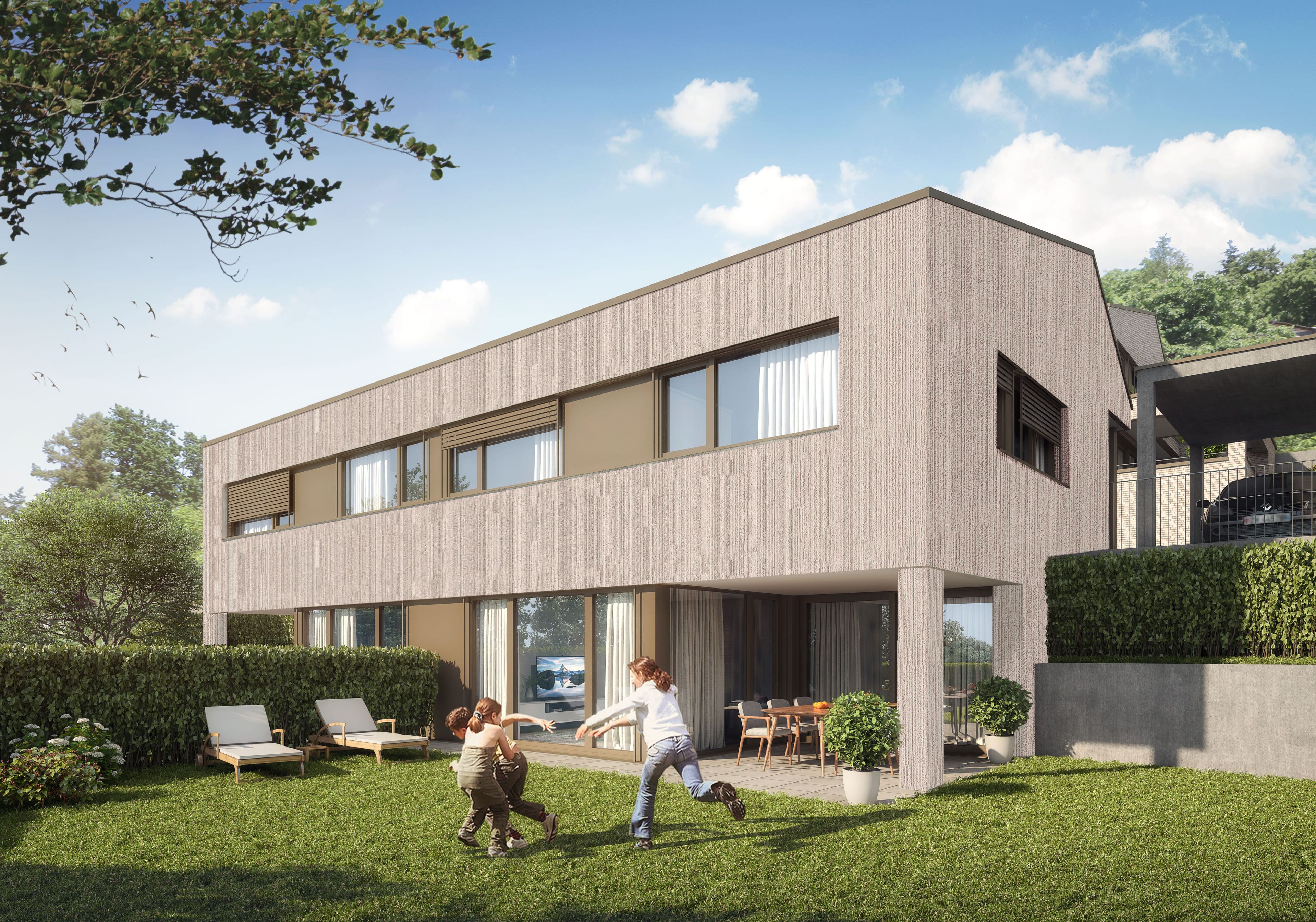 4.5-Zimmer-DEFH mit Garten und PV in Egliswil kaufen - Bild 1