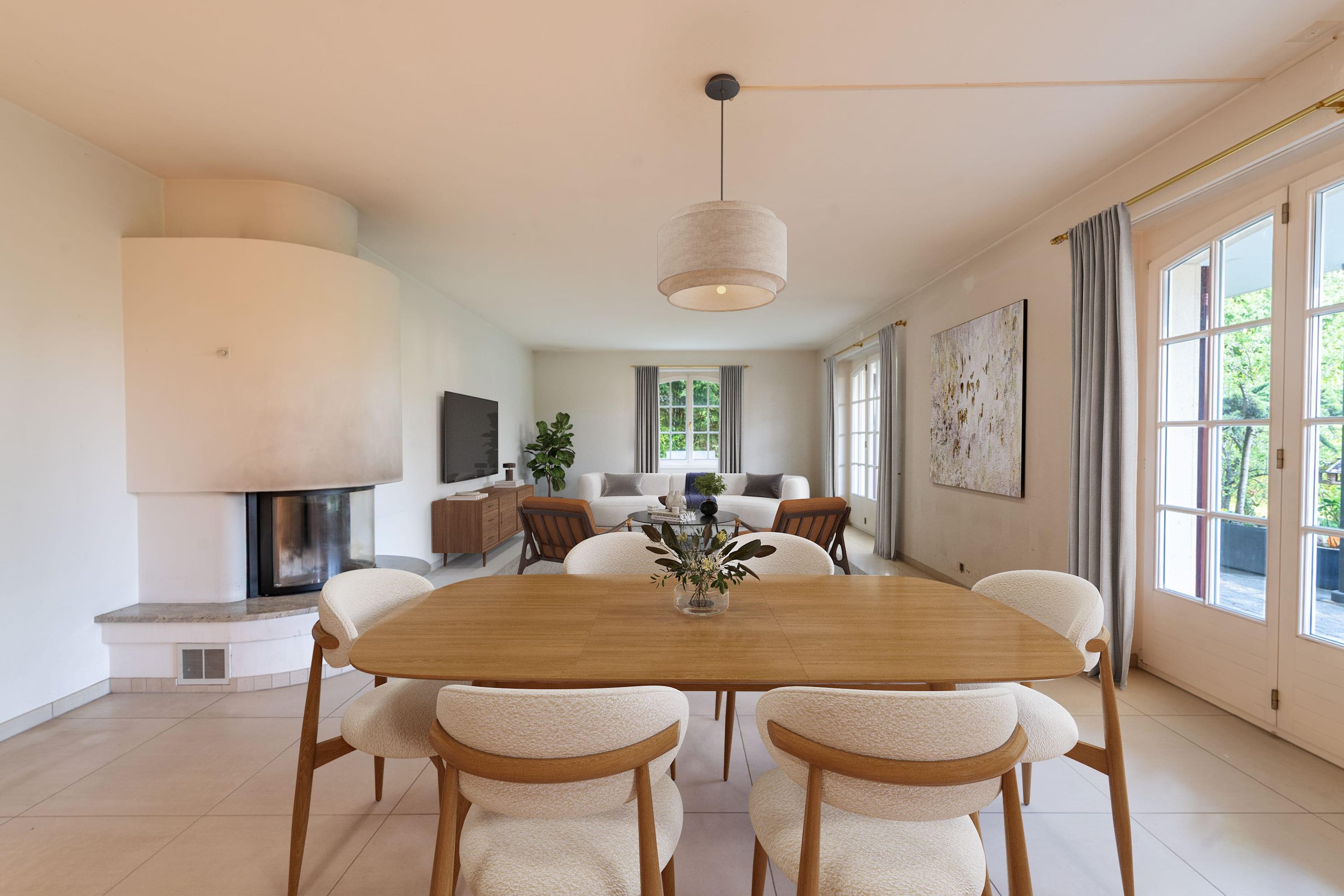Modernes Zuhause mit Cheminée & privatem Gartenanteil - Bild 1