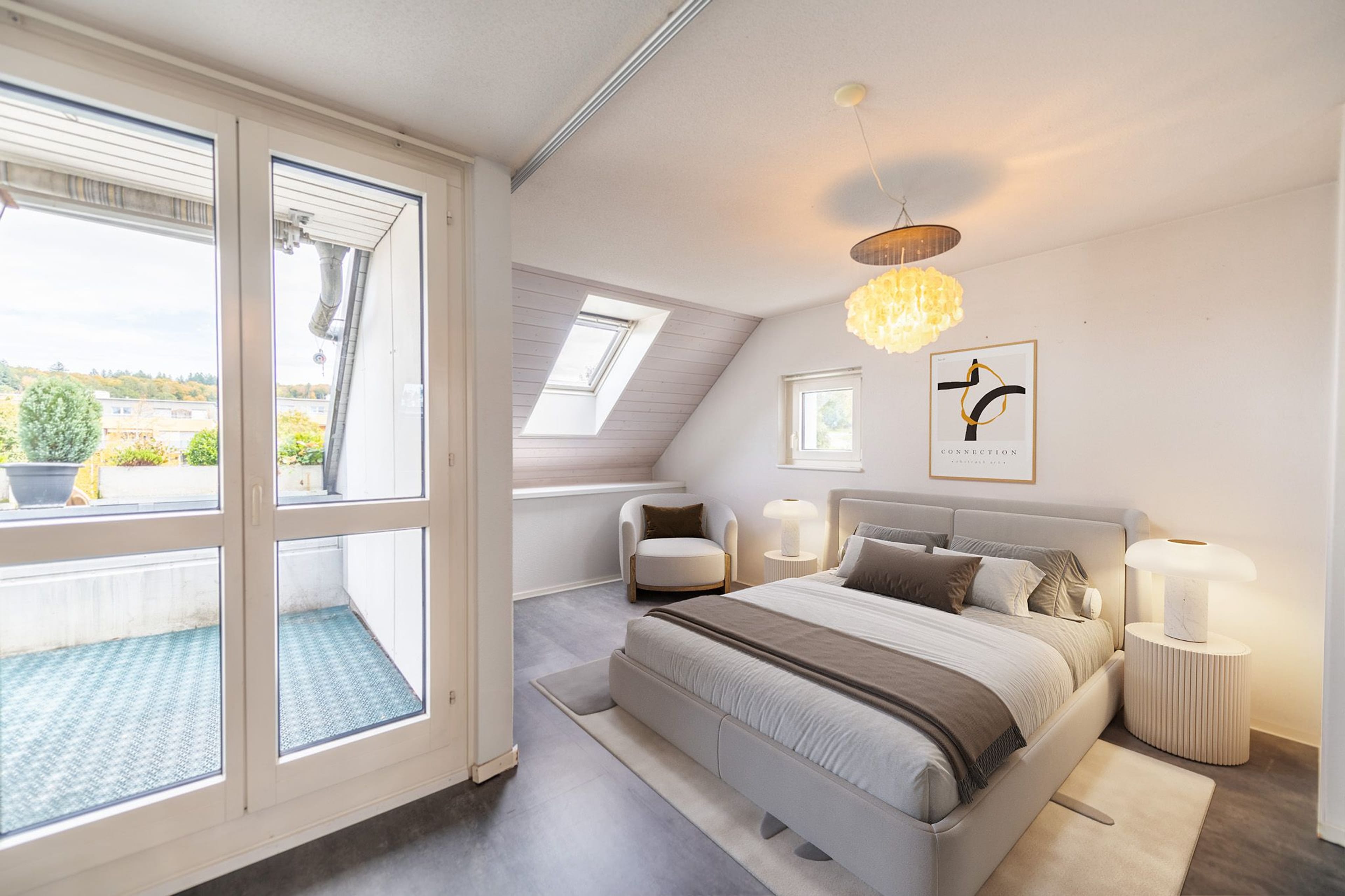 Zentral und ruhig: Helle 3.5-Zimmer-Duplex-Wohnung mit Wintergarten und Balkon - Bild 4