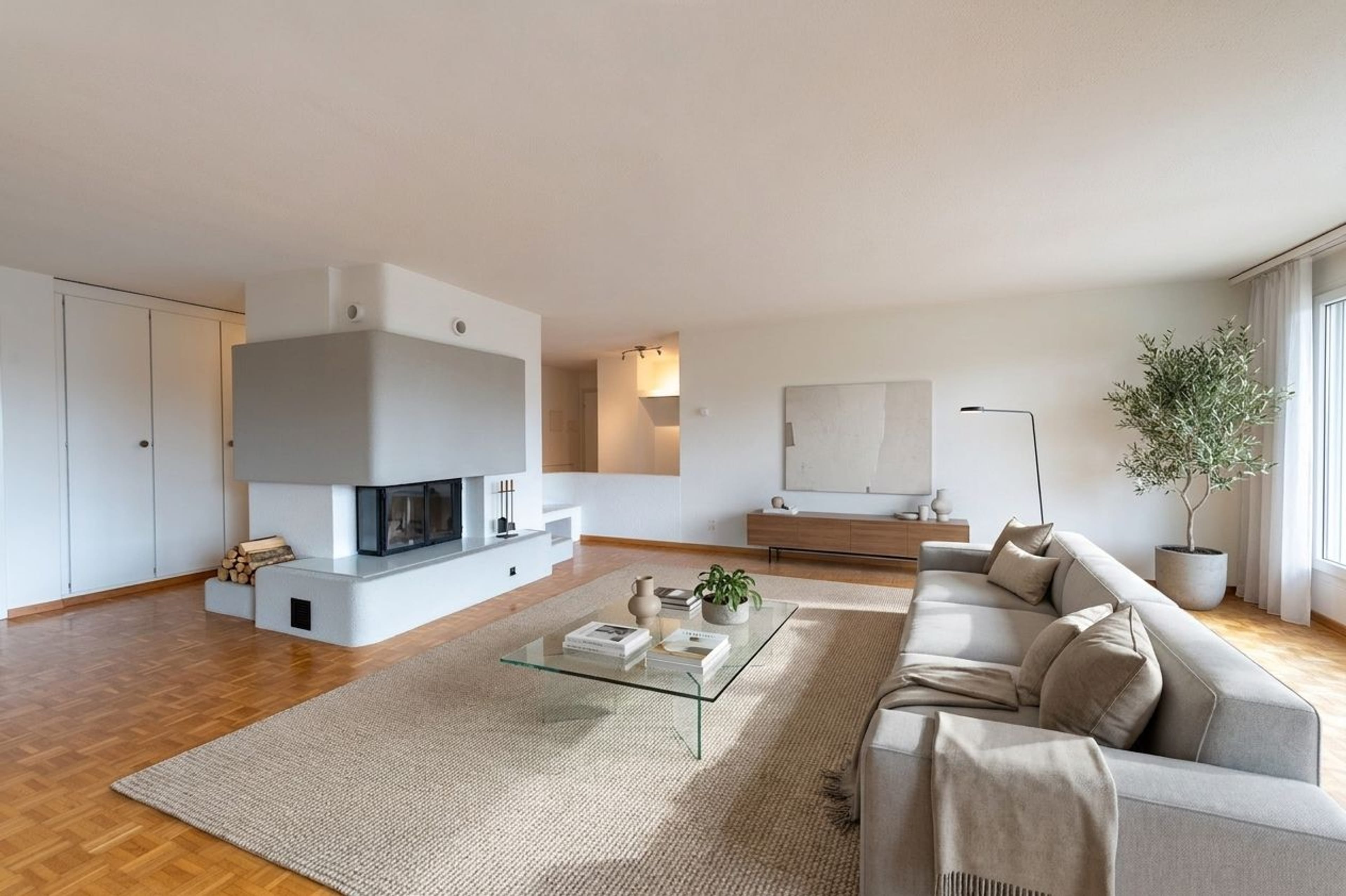 Attraktive Hochparterre-Wohnung mit Cheminée und viel Stauraum - 1