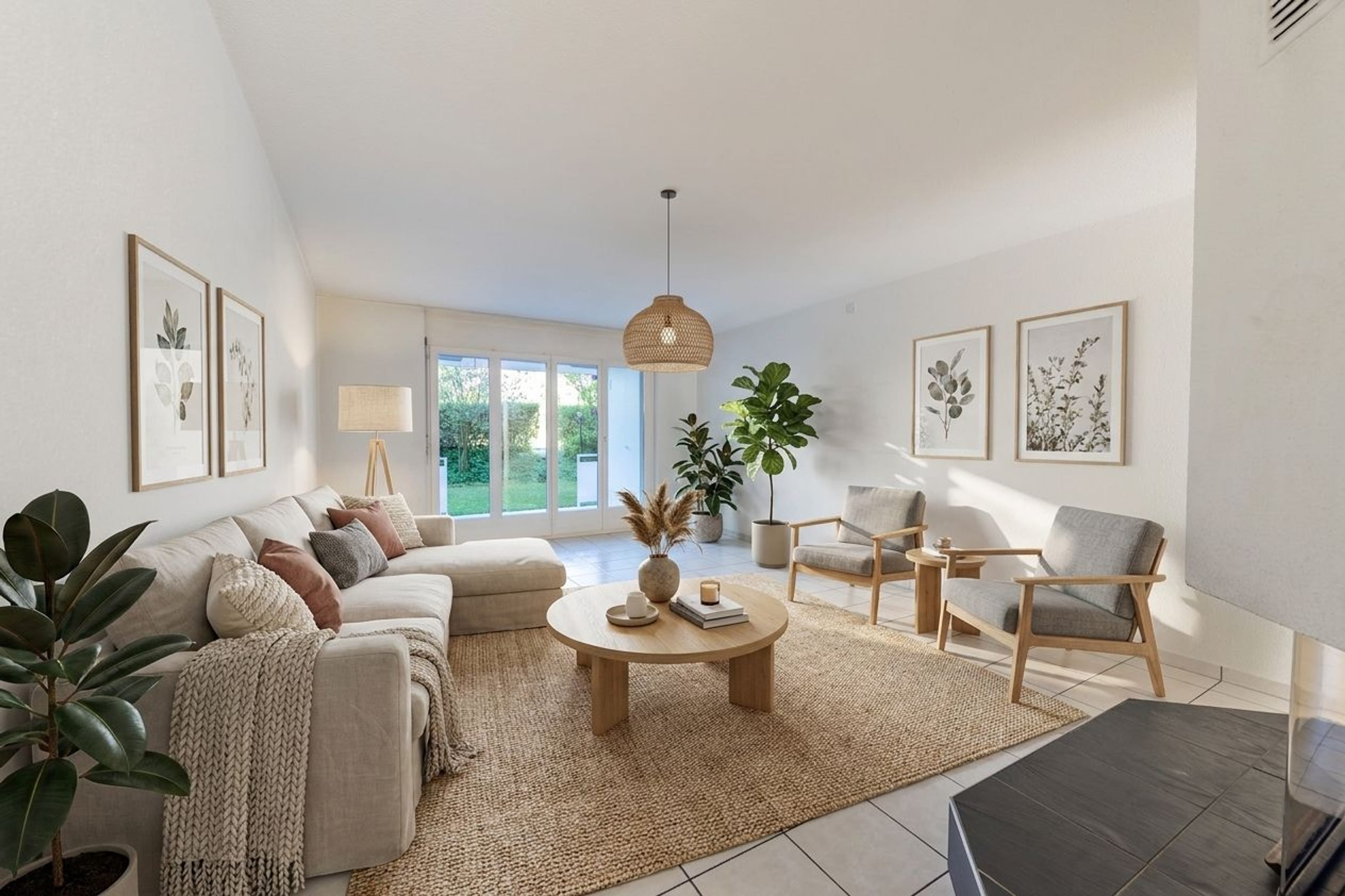 Attraktive Gartenwohnung mit Cheminée und privatem Gartenanteil - Bild 1