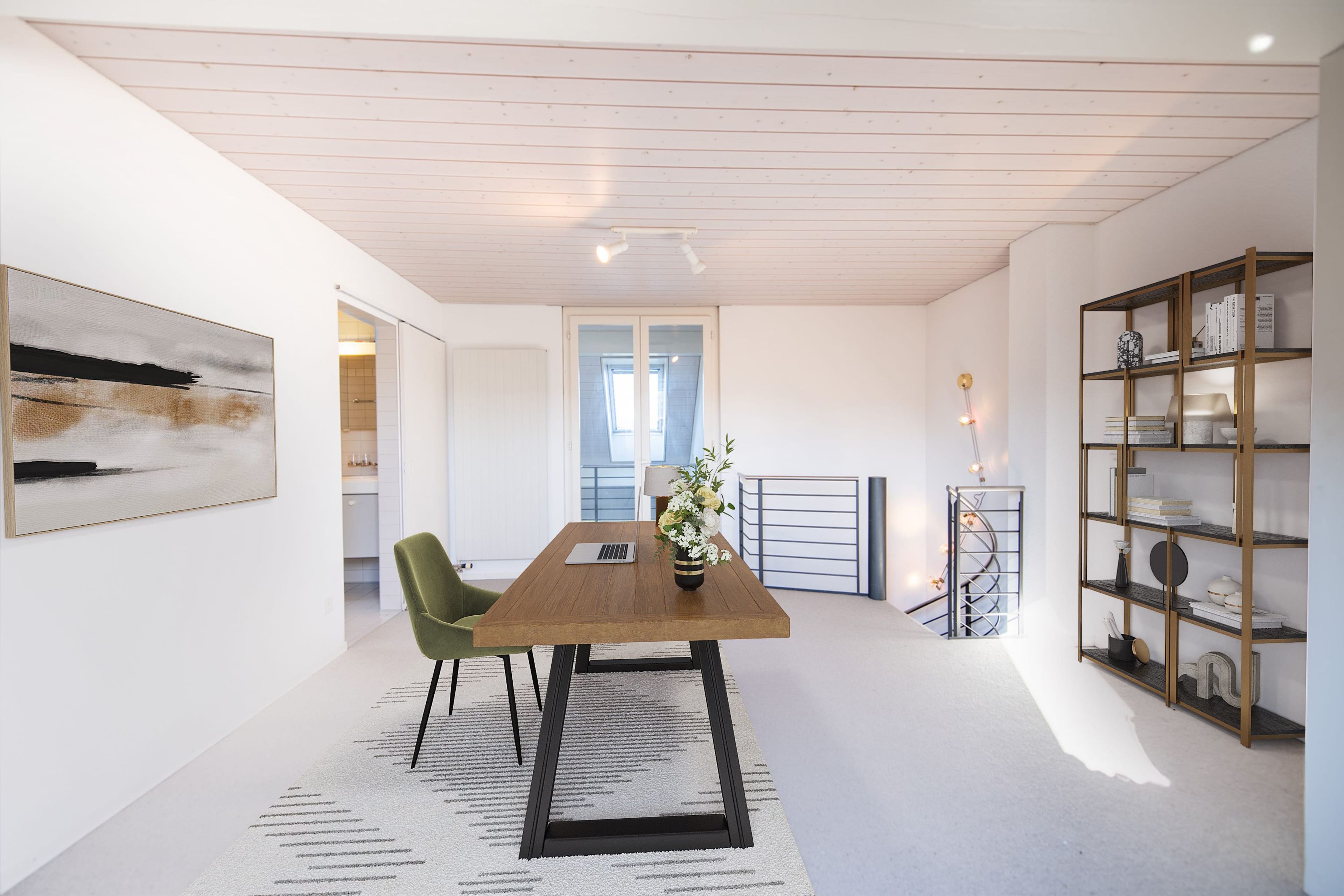 Zentral und ruhig: Helle 3.5-Zimmer-Duplex-Wohnung mit Wintergarten und Balkon - 11