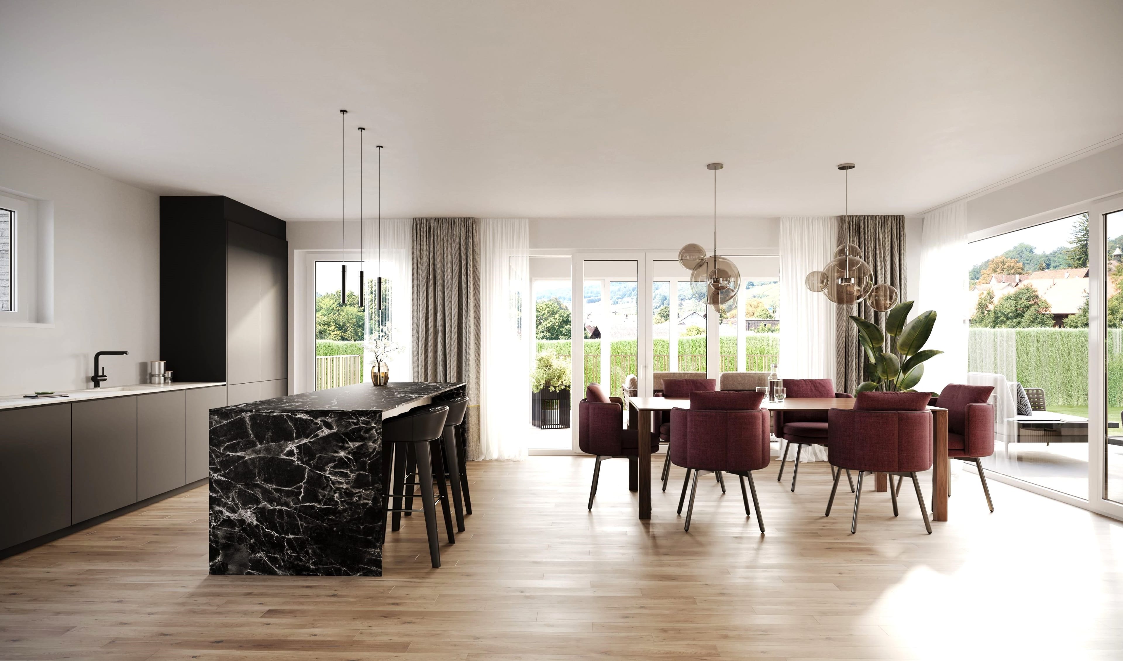 Stilvolle 4.5-Zimmer-Maisonette mit grossem Garten in Biel-Benken kaufen - 3