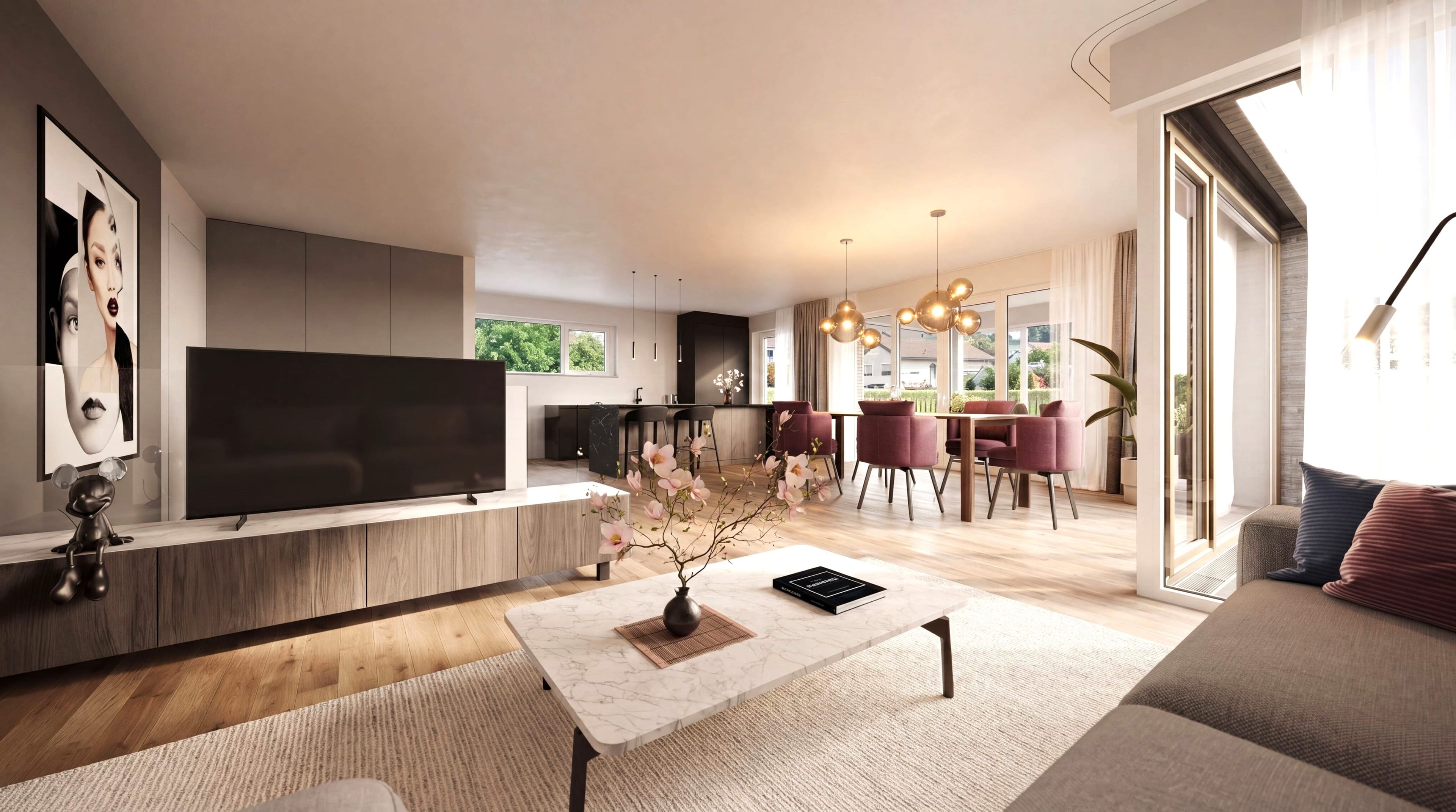 Stilvolle 4.5-Zimmer-Maisonette mit grossem Garten in Biel-Benken kaufen - 2