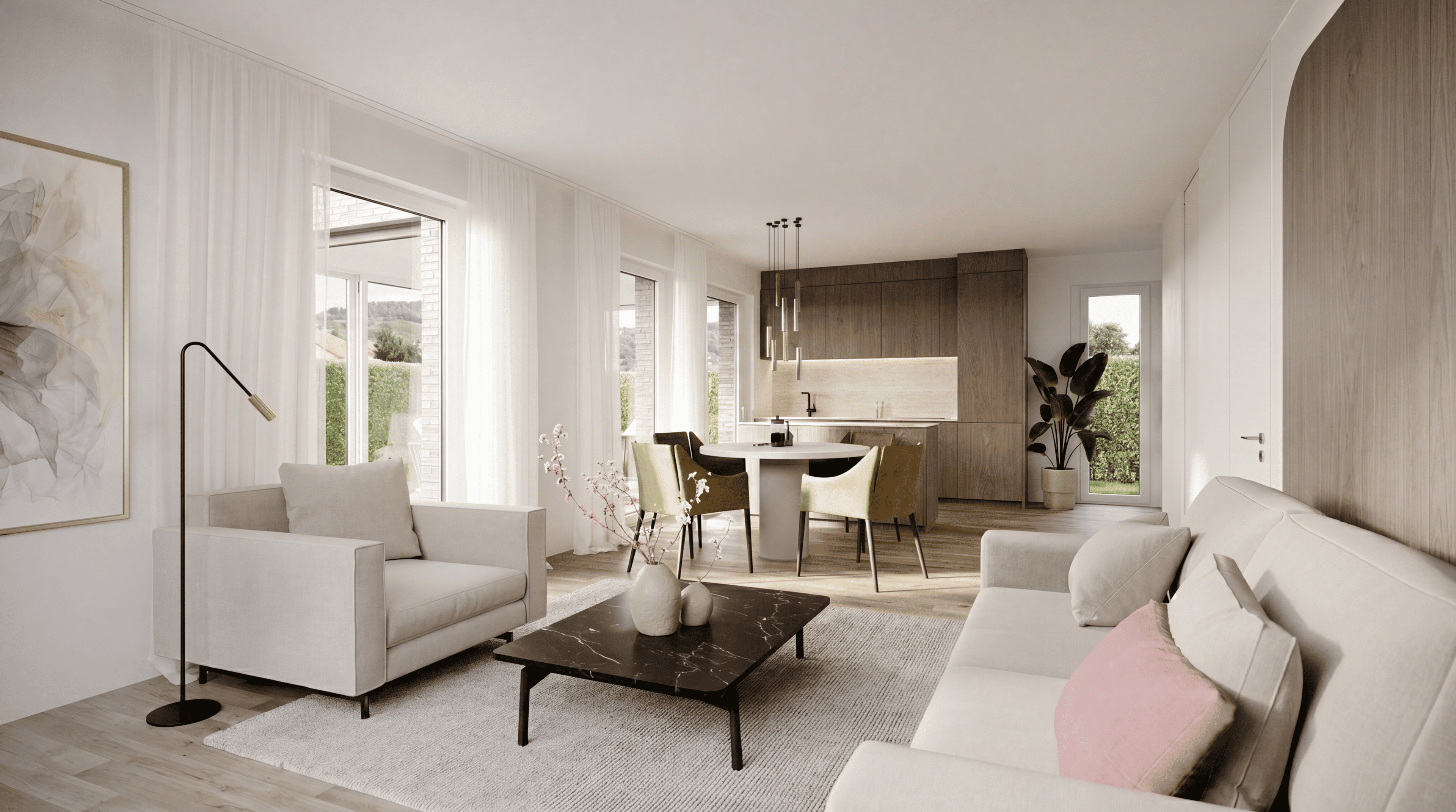 Silvolle 2.5-Zi.-Gartenwohnung mit grosser Terrasse für höchste Ansprüche in Biel-Benken