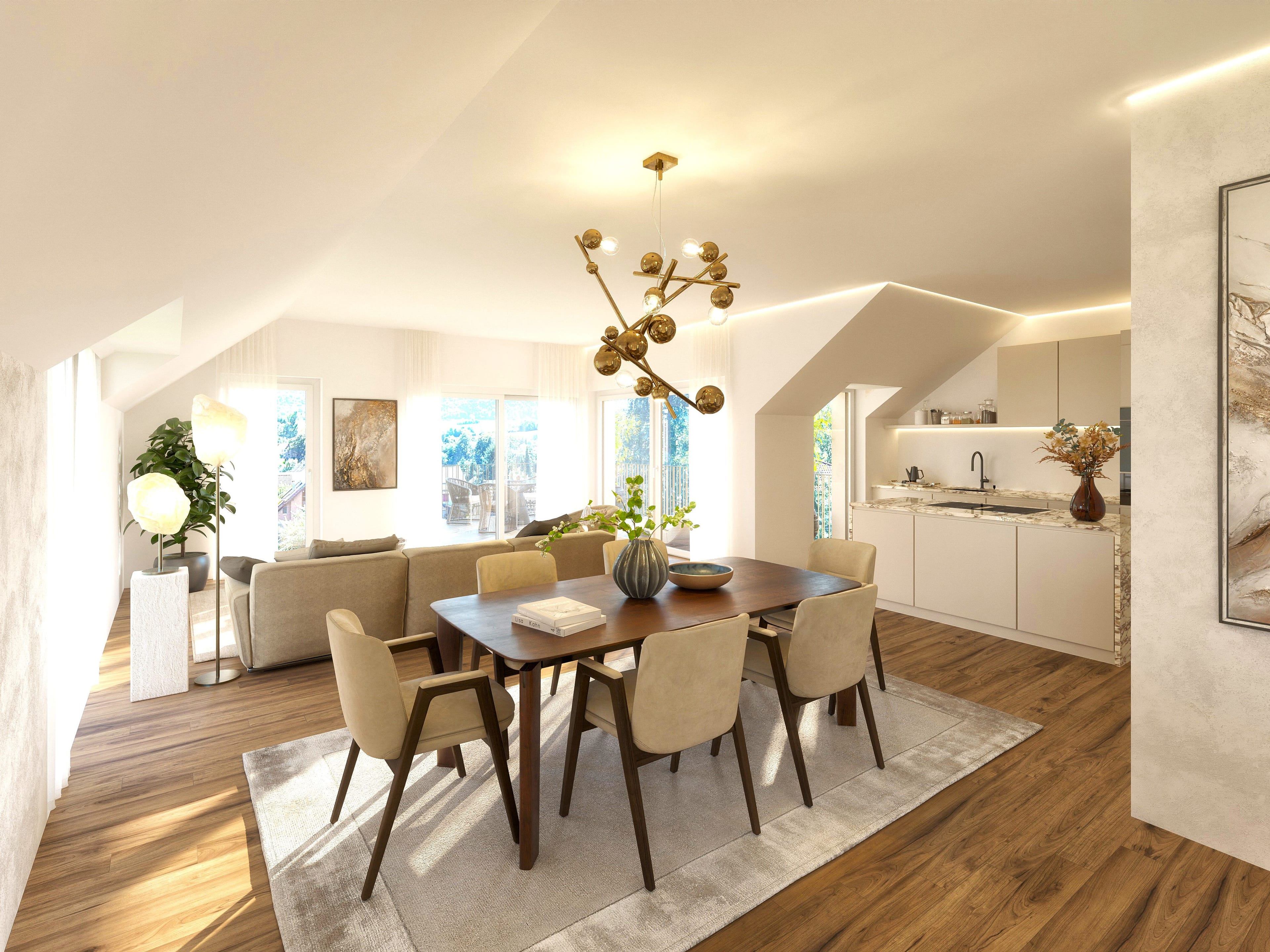 3.5-Zimmer-Penthouse mit Dachterrasse in Biel-Benken kaufen
