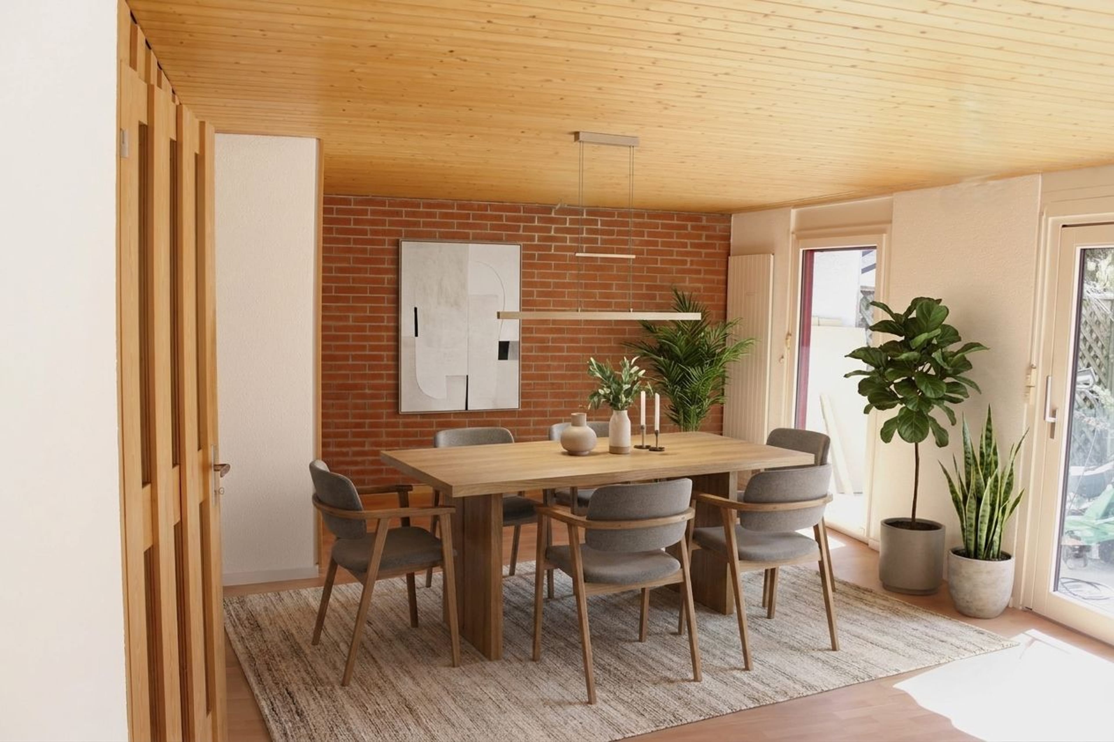 4.5-Zi.-Einfamilienhaus mit Garten und Bergblick - Bild 2