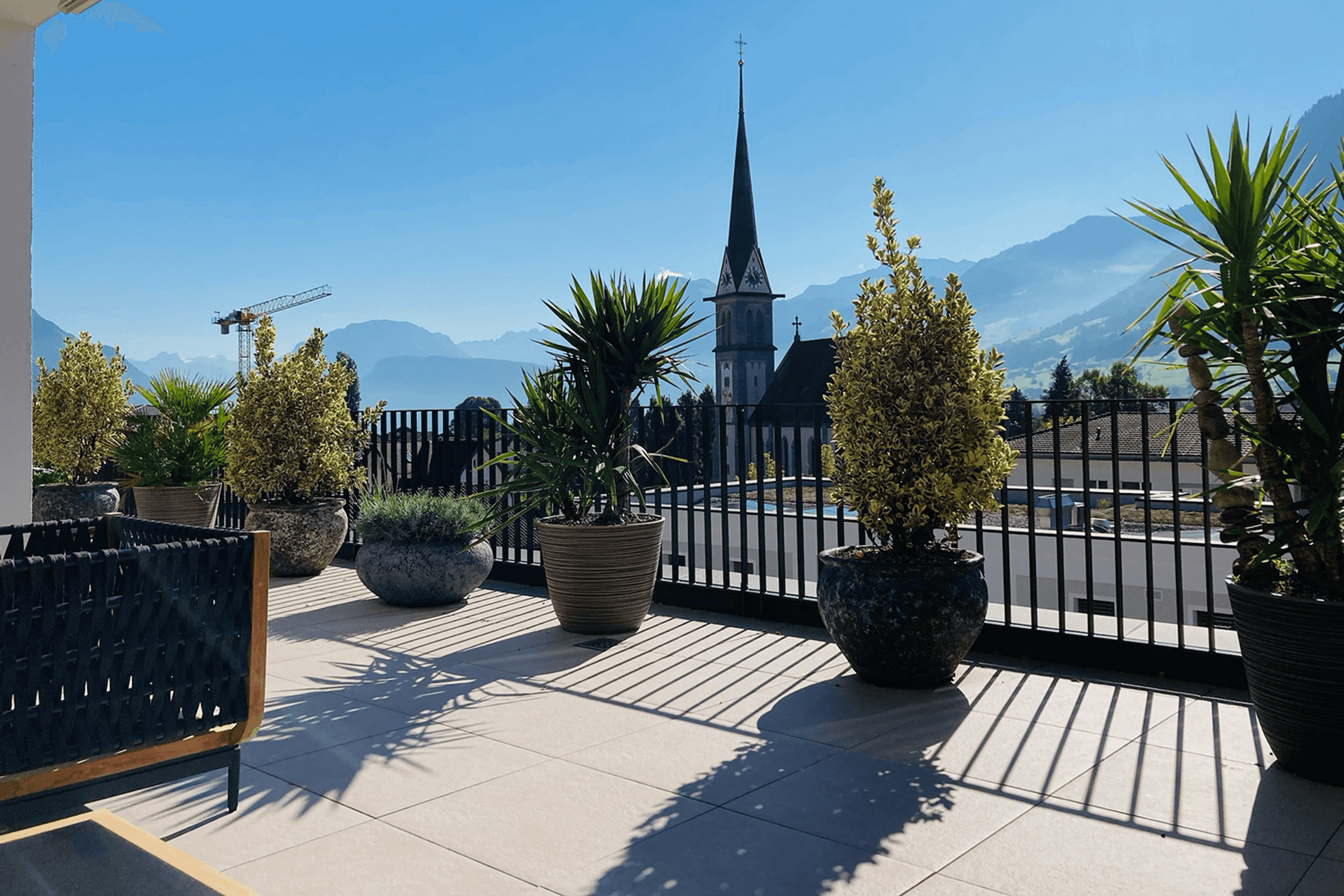 5.5-Zi. Attika mit 112 m² Süd-Terrasse in Ennetbürgen mieten - 14