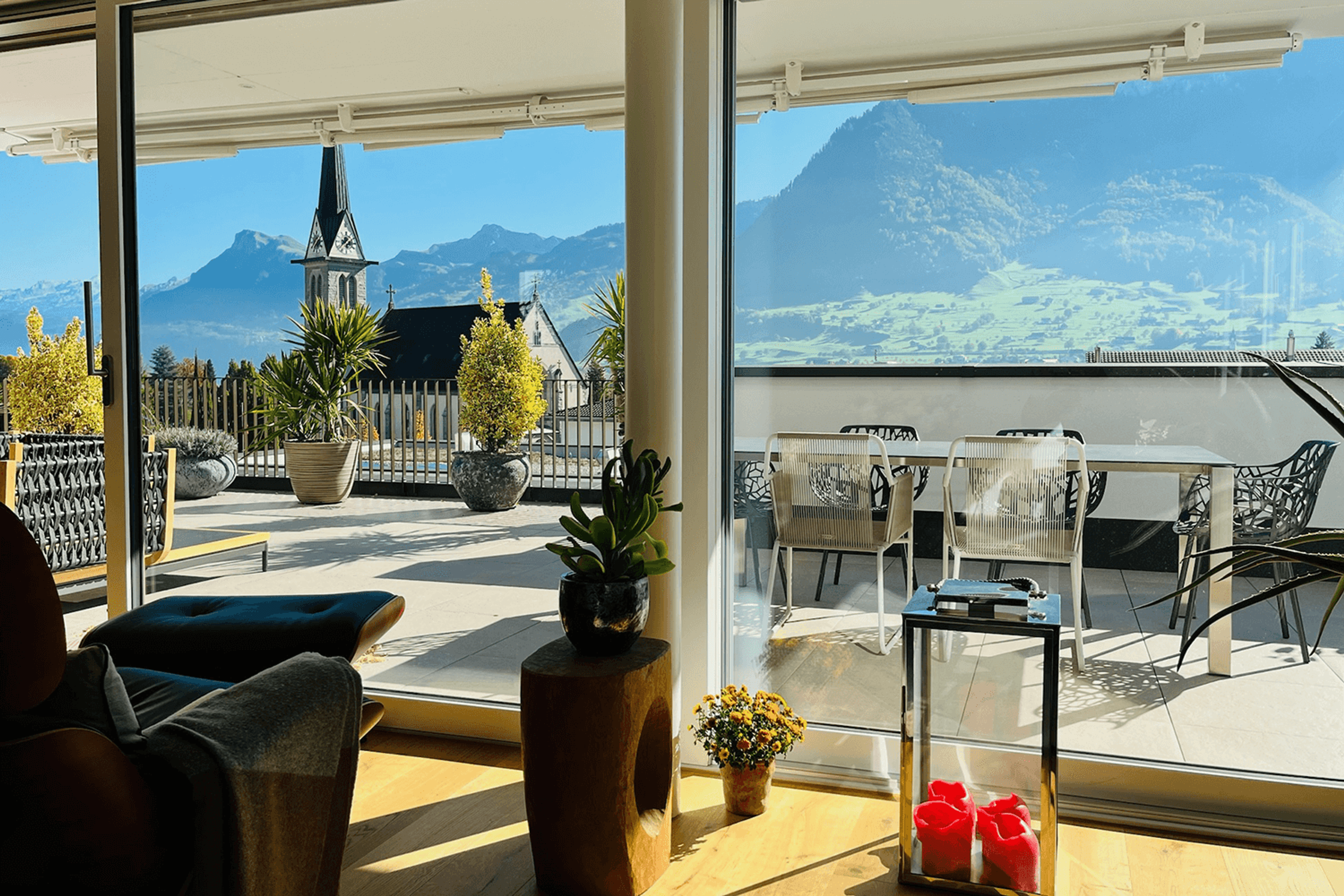 5.5-Zi. Attika mit 112 m² Süd-Terrasse in Ennetbürgen mieten - 17