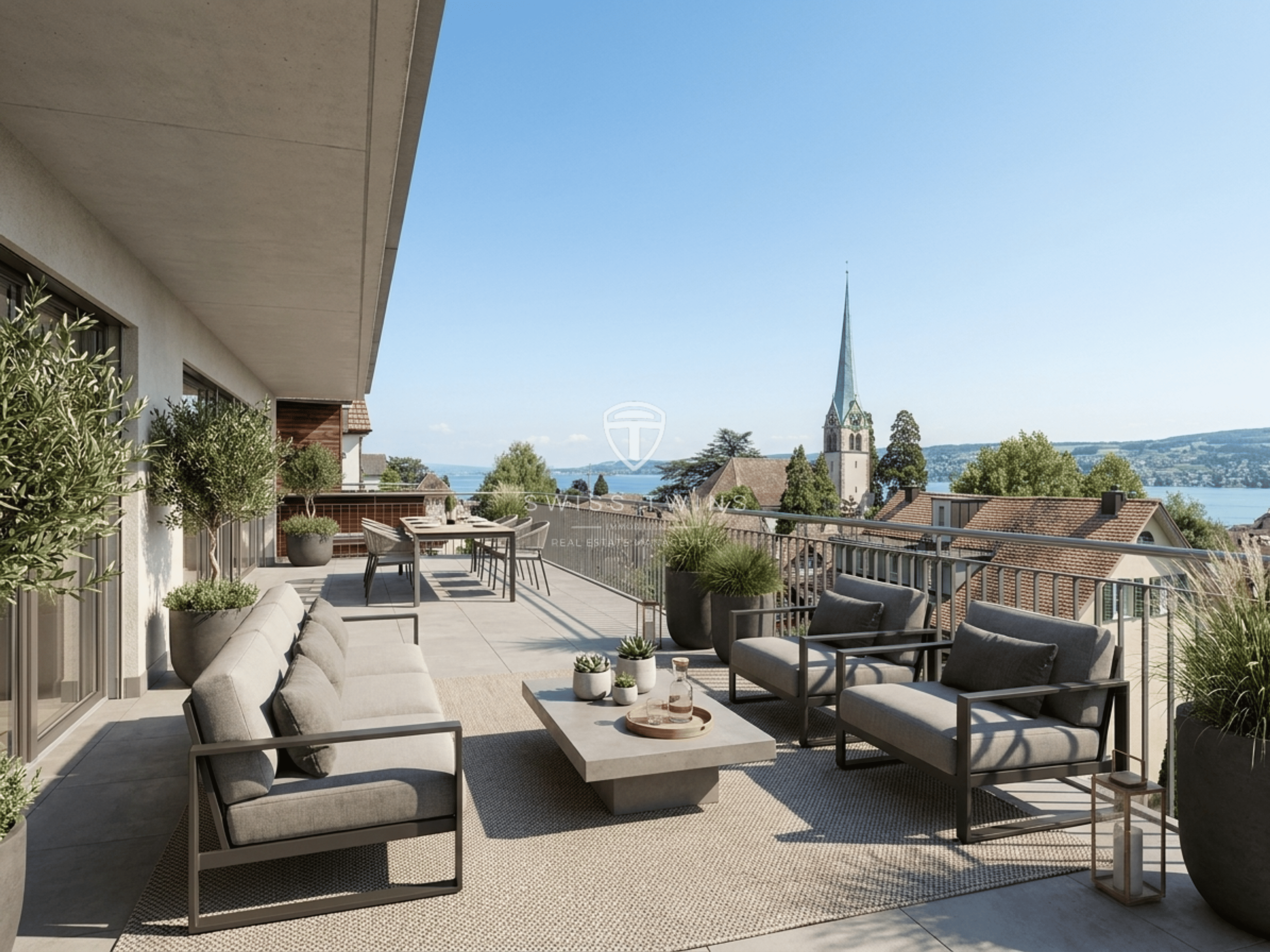 5.5-Zi. Reiheneckhaus mit Weitblick und Terrasse in Horgen - 1