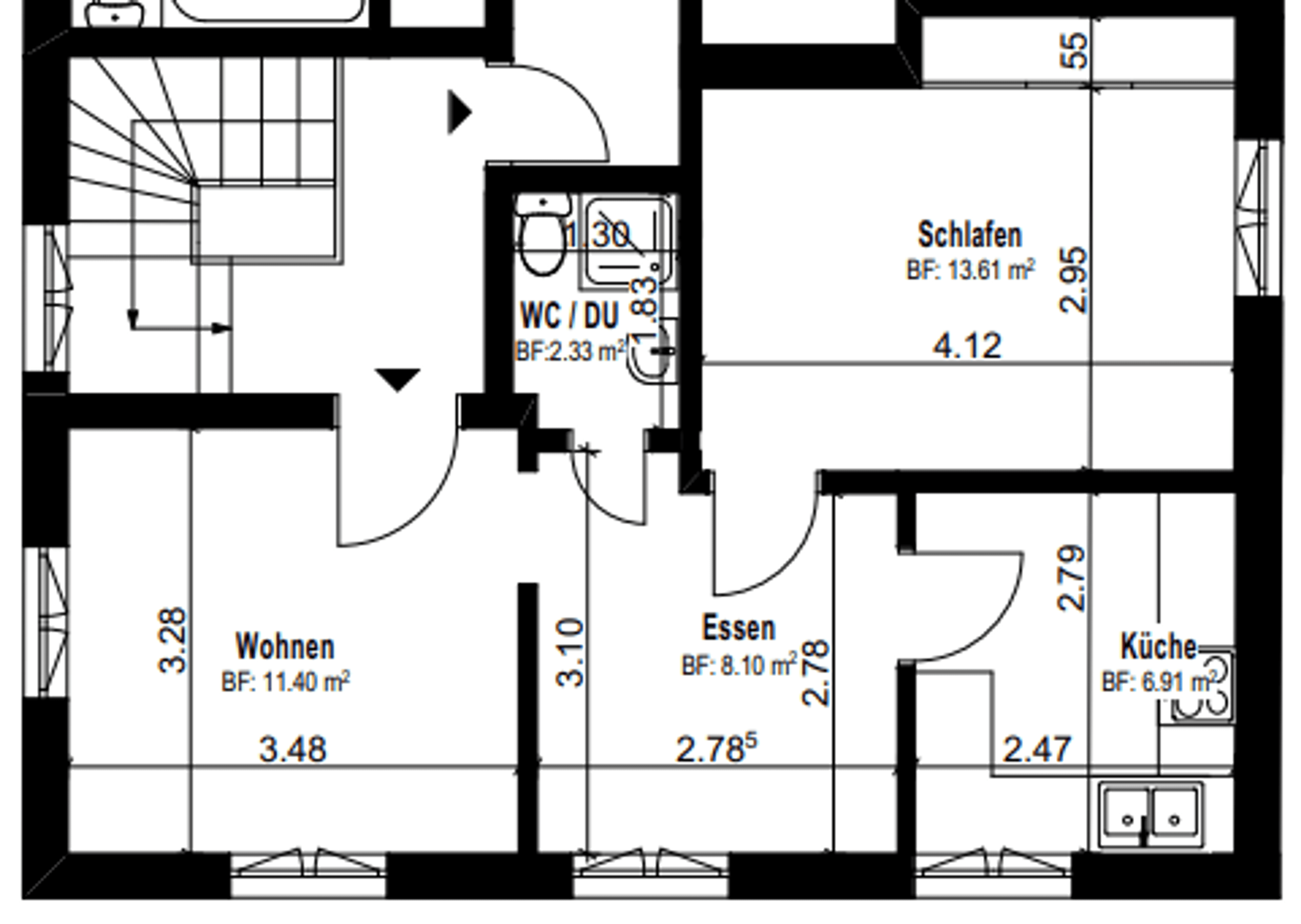 Möblierte 2.5-Zimmer Wohnung im Herzen von Thun - 10
