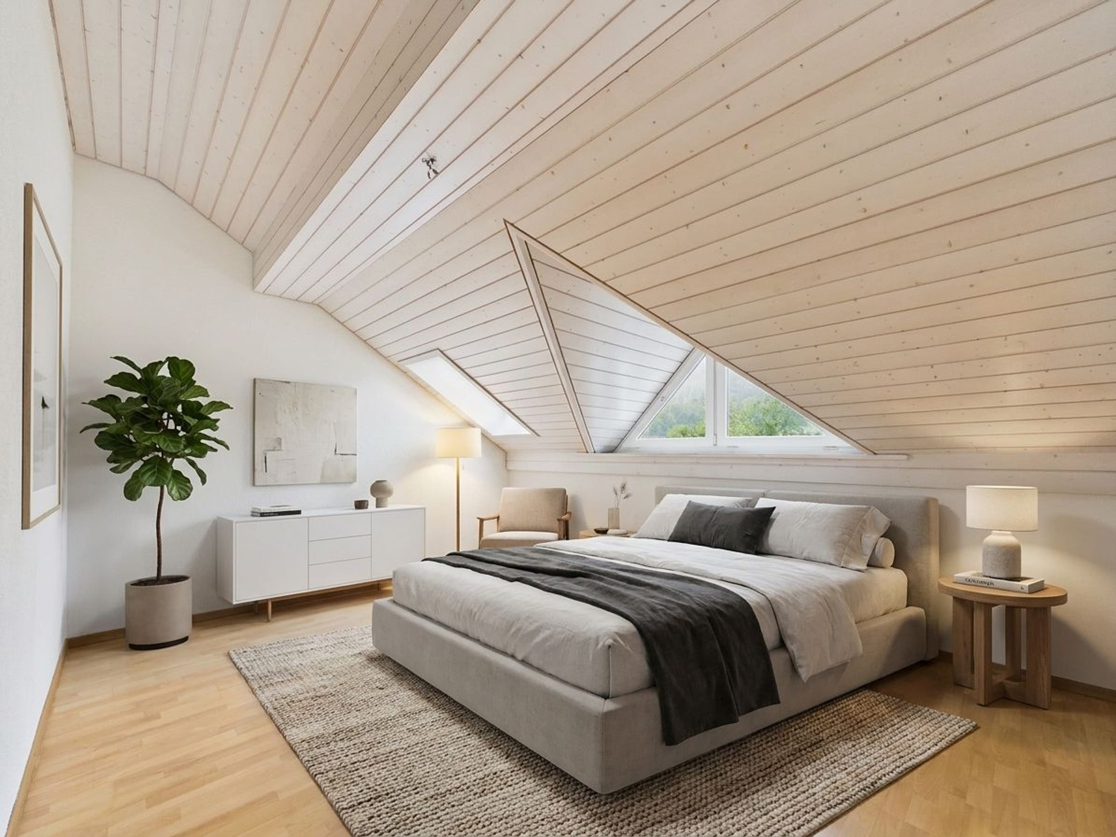 Frisch renovierte 2-Zimmer-Dachwohnung mit Balkon in Buttikon - 5