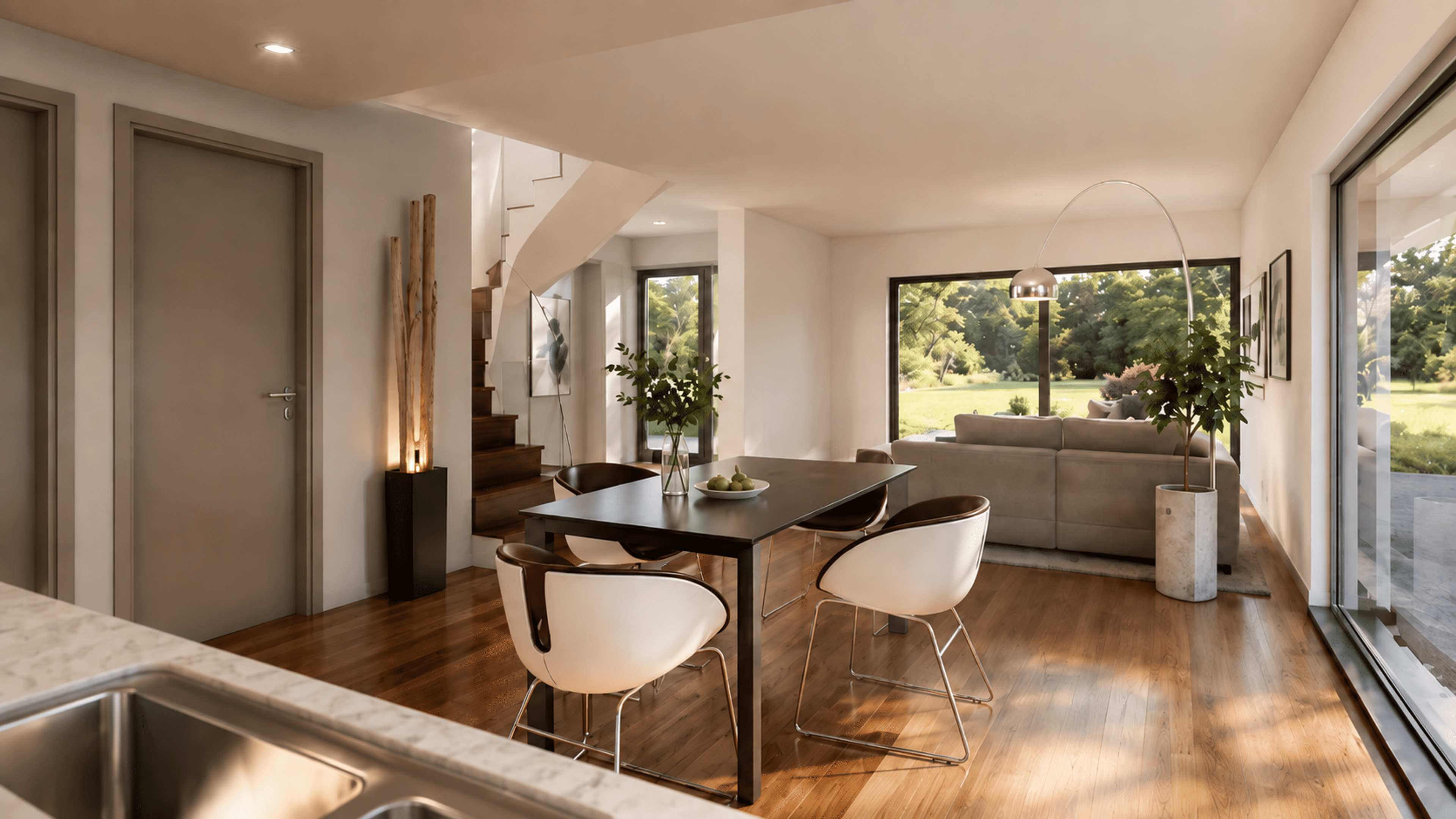 Casa a Schiera d’angolo 5.5 locali con giardino a Brè sopra Lugano - 5