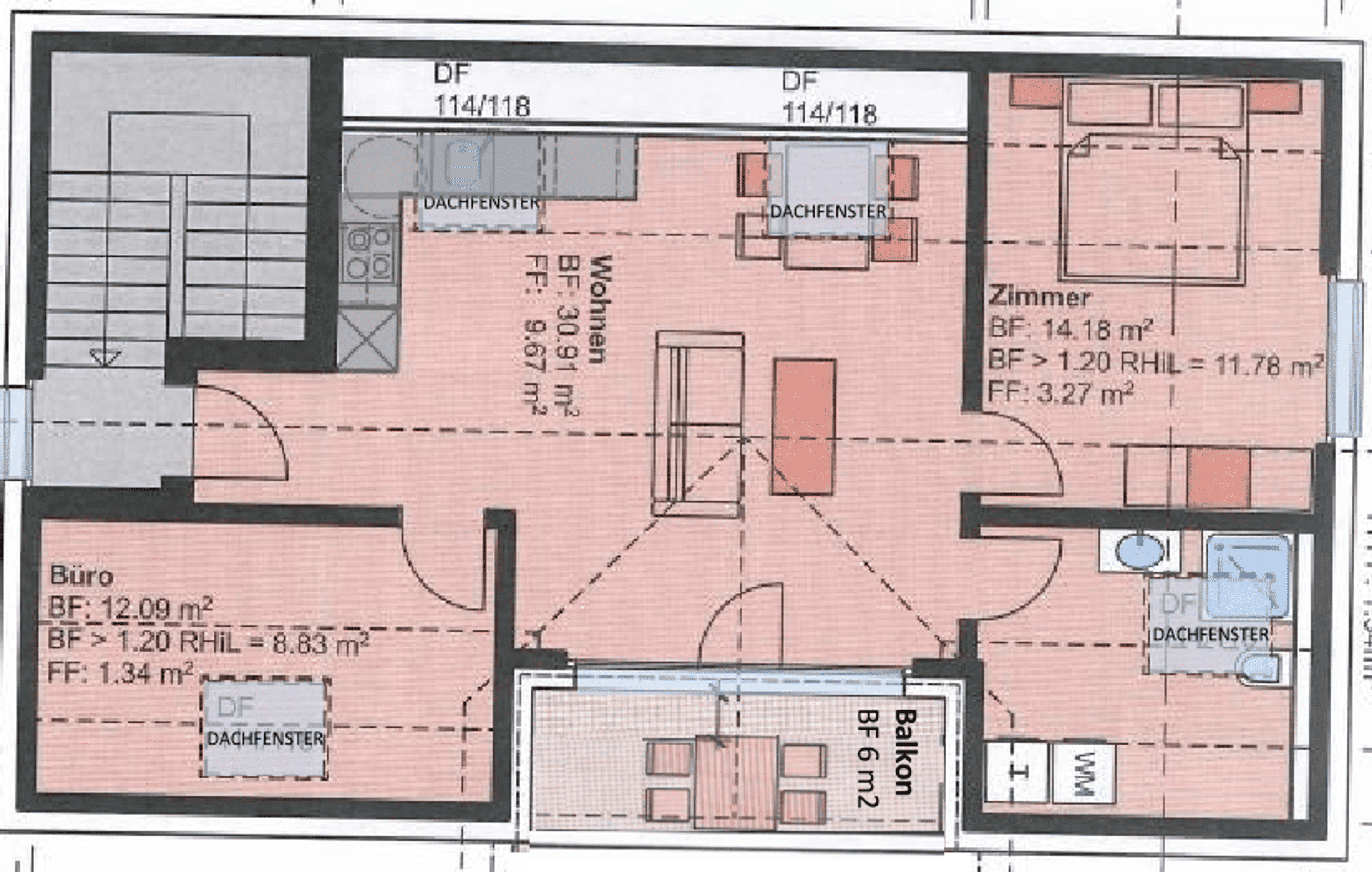 3.5-Zimmer-Dachwohnung mit hohen Decken in Wolfwil - Erstbezug mieten - 3