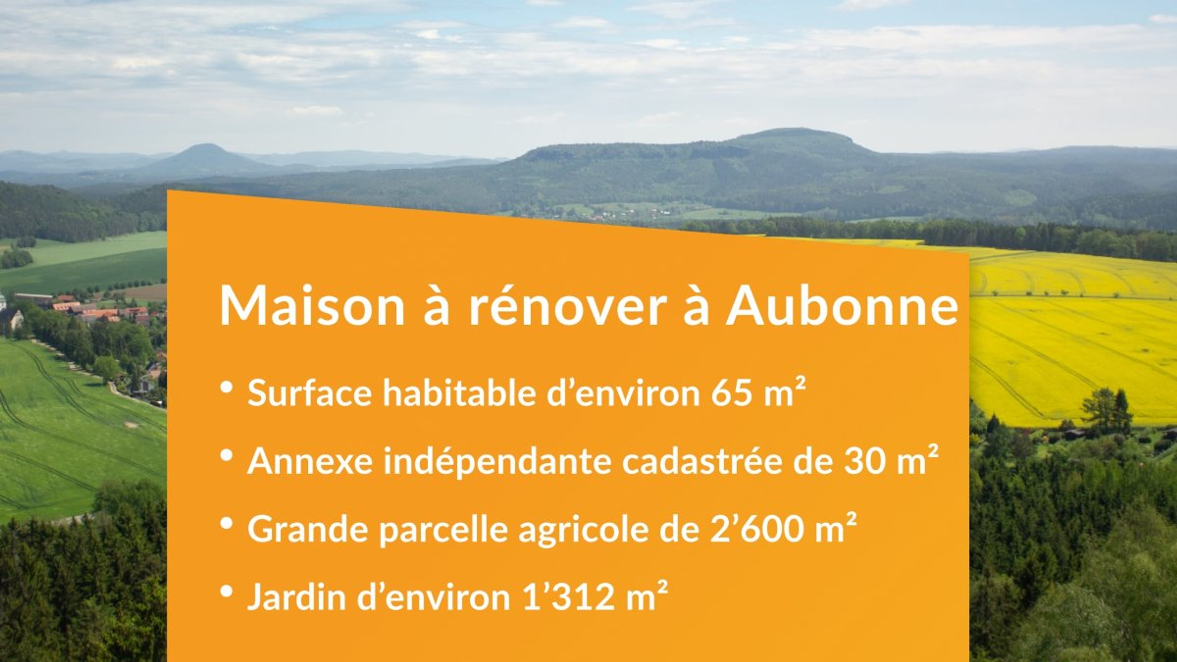 Maison individuelle à rénover sur parcelle agricole à Aubonne - Bild 1