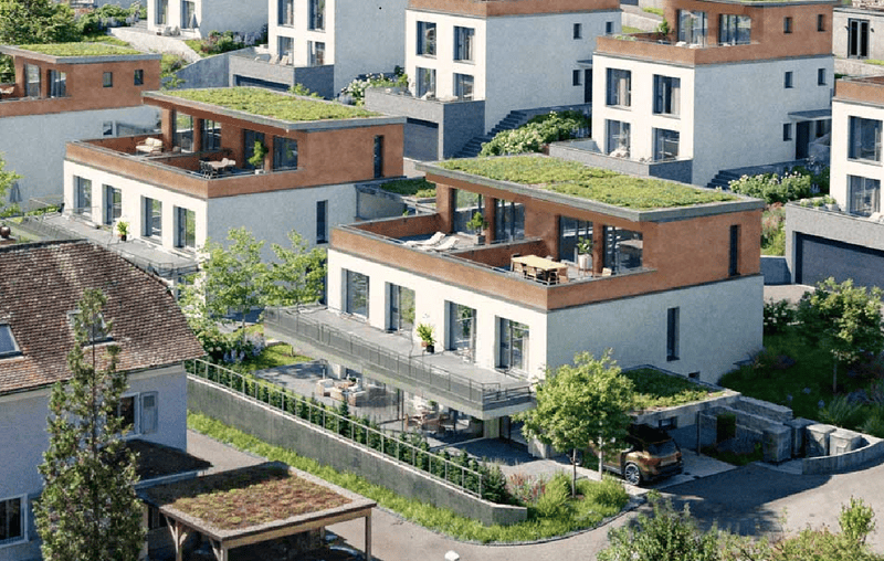 Wohnen mit Aussicht |5.5 Zimmer Doppelhaus mit Ausbau nach Kundenwunsch