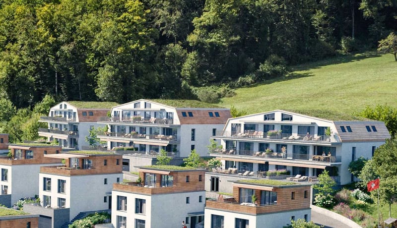 Exklusive 4.5 Zimmer Neubauwohnung mit viel Licht und Aussicht