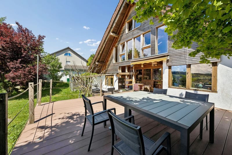 Einfamilienhaus mit grossem Garten, Charakter, Ruhe und herrlicher Fernsicht
