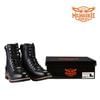 Men's Leather Motorcycle Boots Zipper And Lace-Up By Milwaukee Riders®