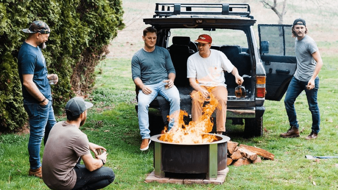 Social Gathering around Smokeless Fire Pit