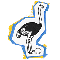 Het Amsterdamse feest onder de molen struisvogel