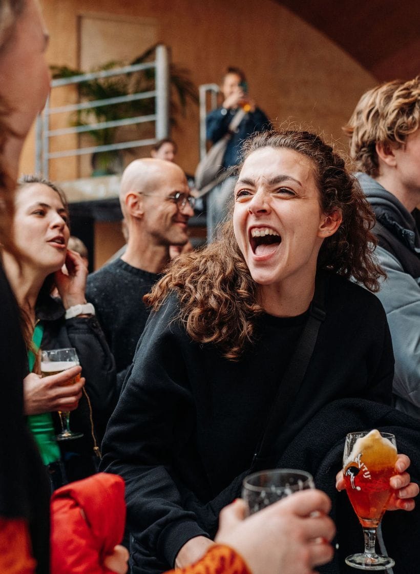 Eggshibition Brouwerij t IJ enthousiast publiek 2