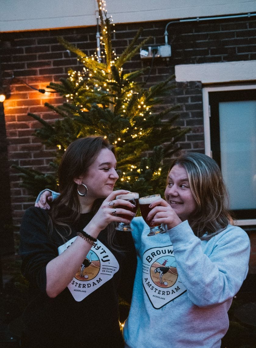 De molen nieuwjaarsborrel personeel proost