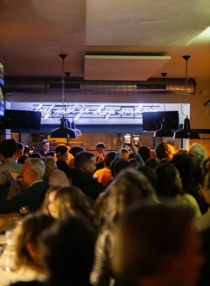 Brouwerij t IJ drukte Orange Skyline