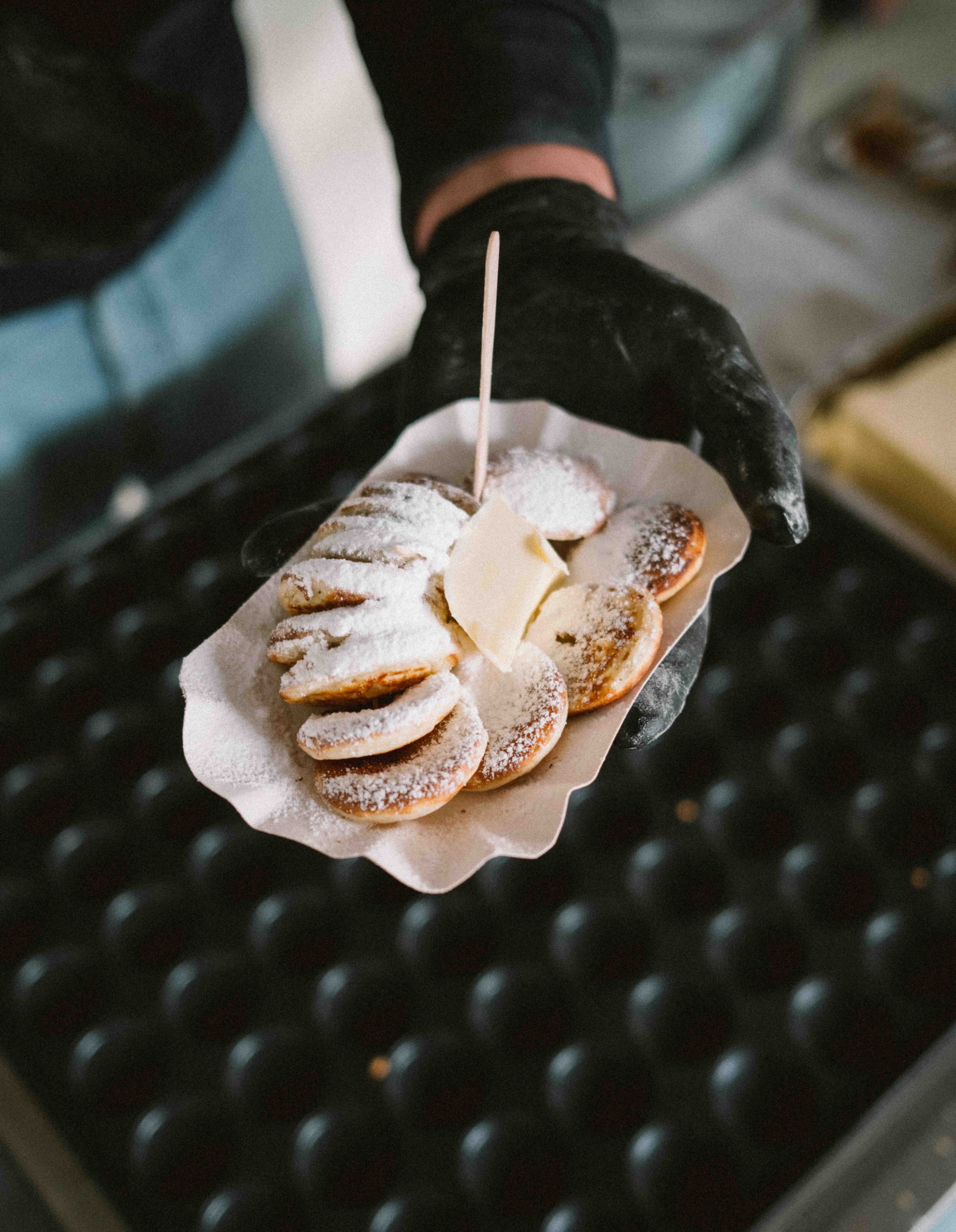 Blauwe theehuis poffertjes zondag bakje poffertjes