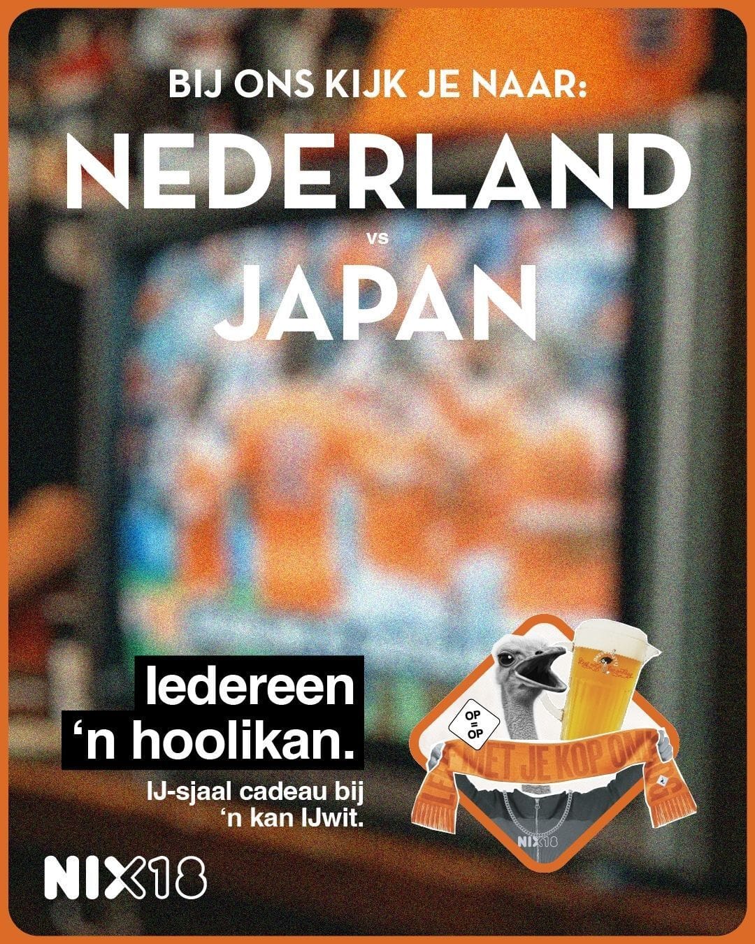 Brouwerij t IJ Hoolikan WK Nederland Japan