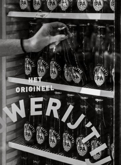 Brouwerij t IJ IPA flessen in koelkast