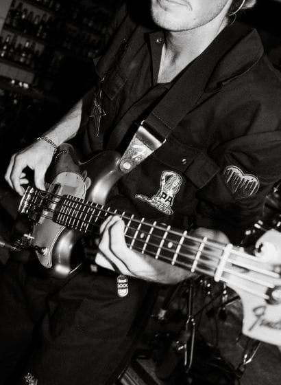 Brouwerij t IJ IPA strijkbadge gitarist