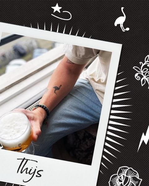 Brouwerij t IJ IPA struis tattoo