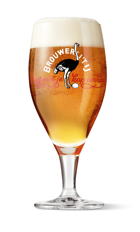 Brouwerijtij zatte tripel glas