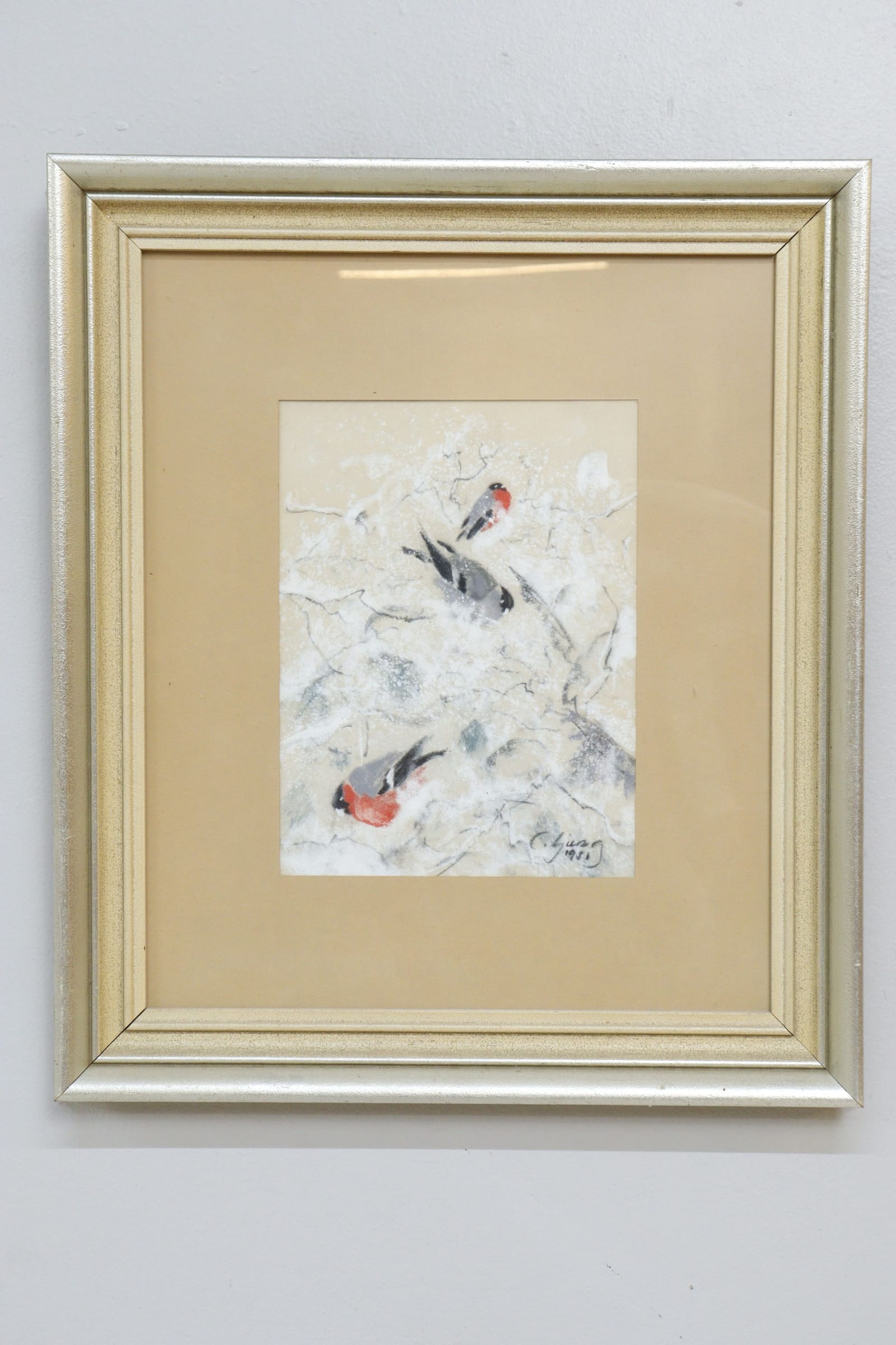 Carl Ljung, pastell, signerad