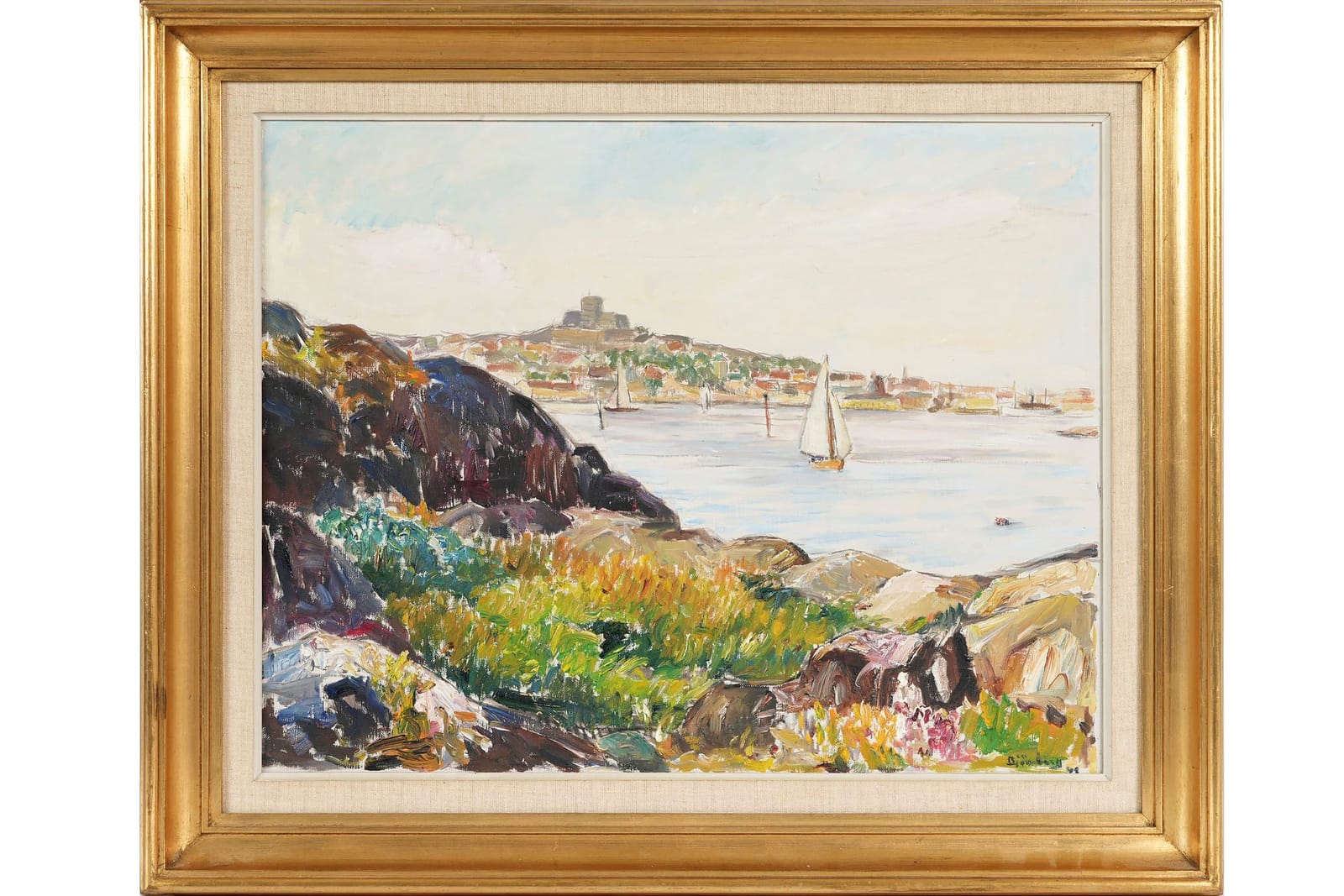EVALD BJÖRNBERG (1897-1974), olja på duk
