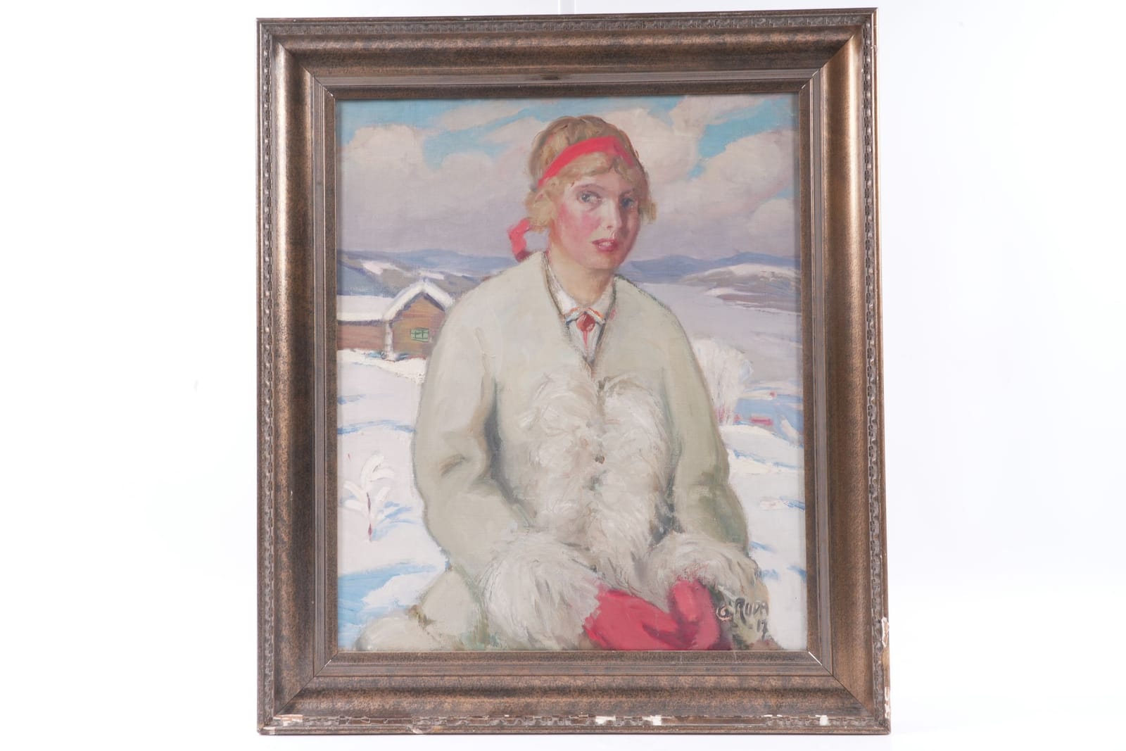 GUNNAR RUDA (1887-1948), olja på duk