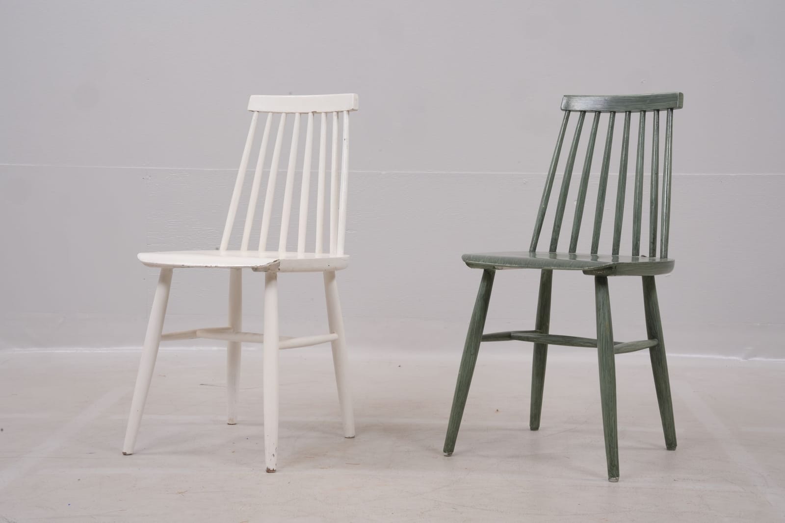 PINNSTOLAR, ett par, bemålade, "Preben", IKEA, 1900-talets andra hälft