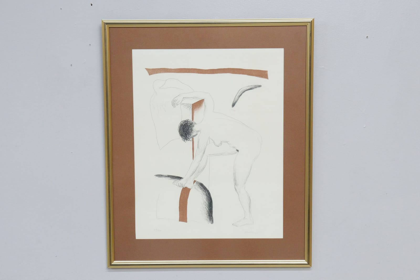 Lennart Gram, litografi, signerad