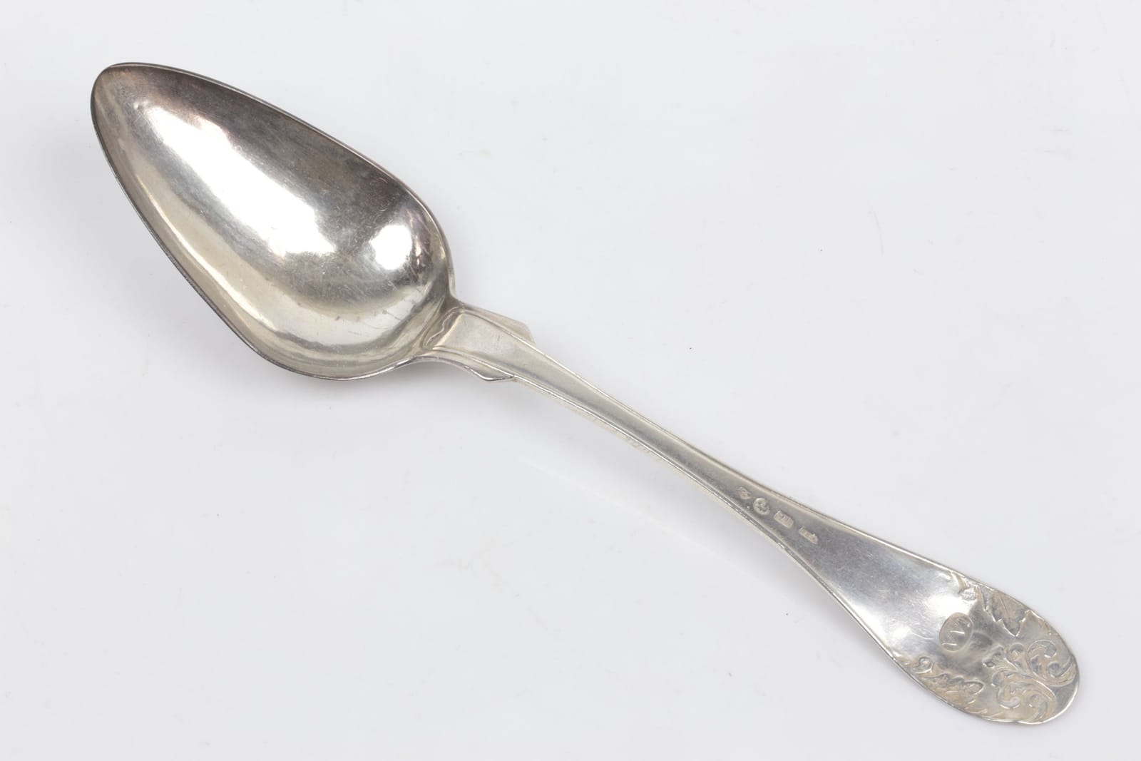JOHAN ERIK ÅHLÉN, matsked, silver, "Gammal Fransk", Sala, 1846, ca 44,83 g