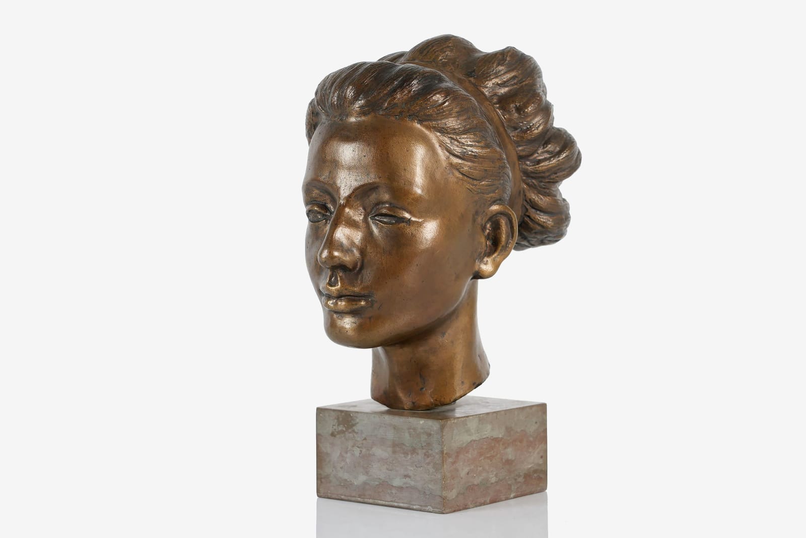 HELGE HÖGBOM (1910-1966), skulptur, brons, Malmö Konstgjuteri