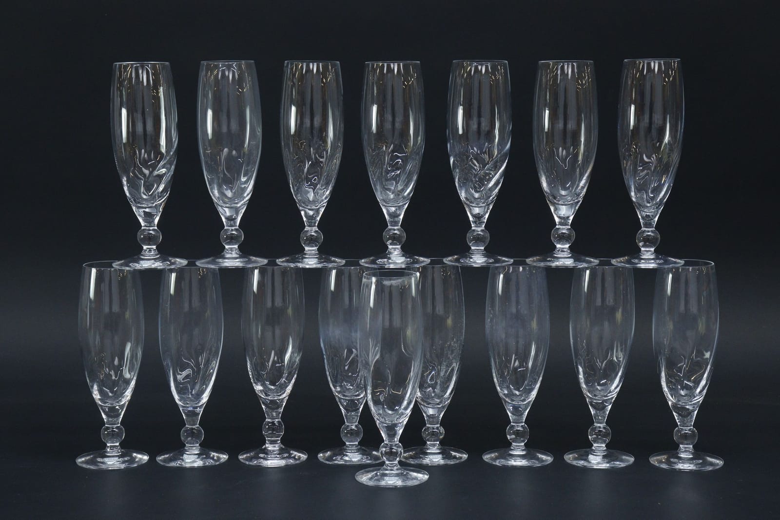 Champagnestrutar, 16st, Erika Lagerbielke "Mistral", Orrefors