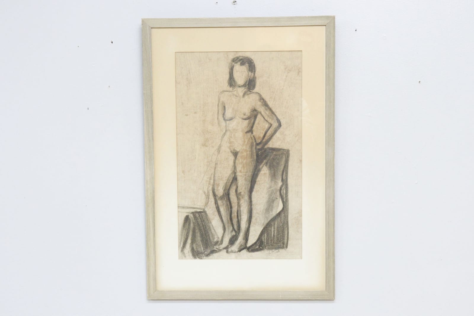 Nils Ibstedt, krita, signerad