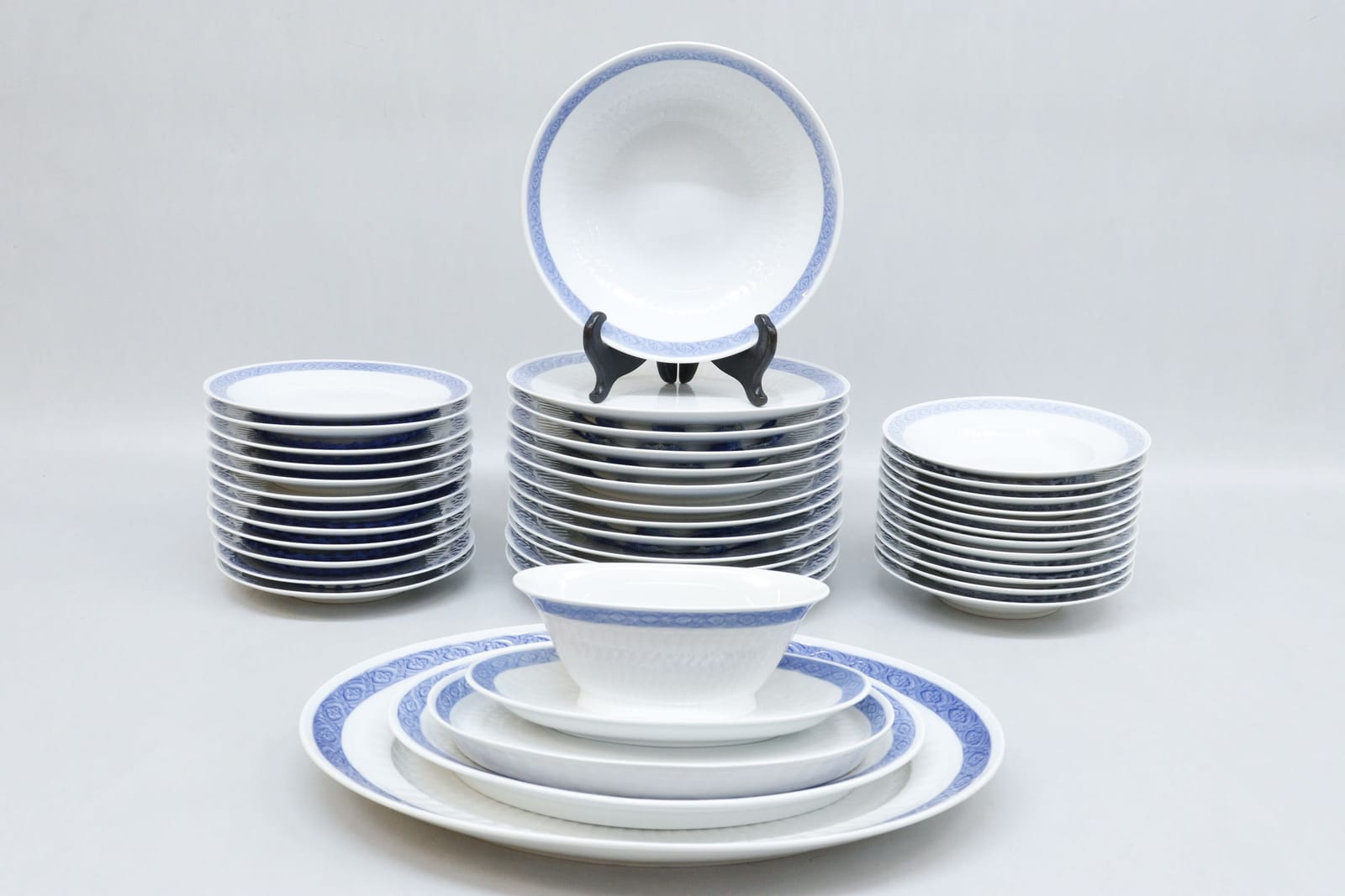 Matservis, 41 delar, "Blå vifte", Royal Copenhagen