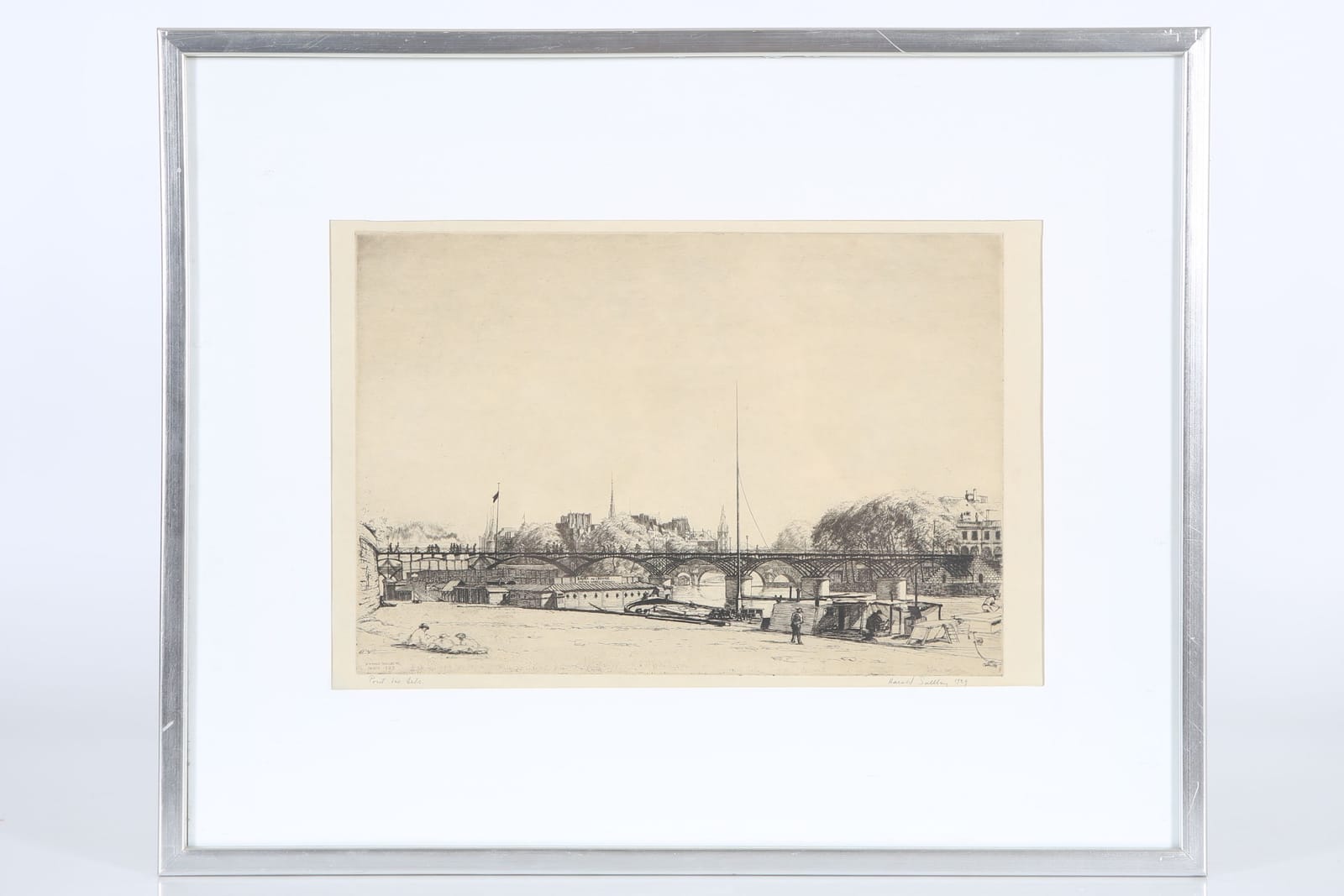 HARALD SALLBERG (1895-1963), etsning, Paris
